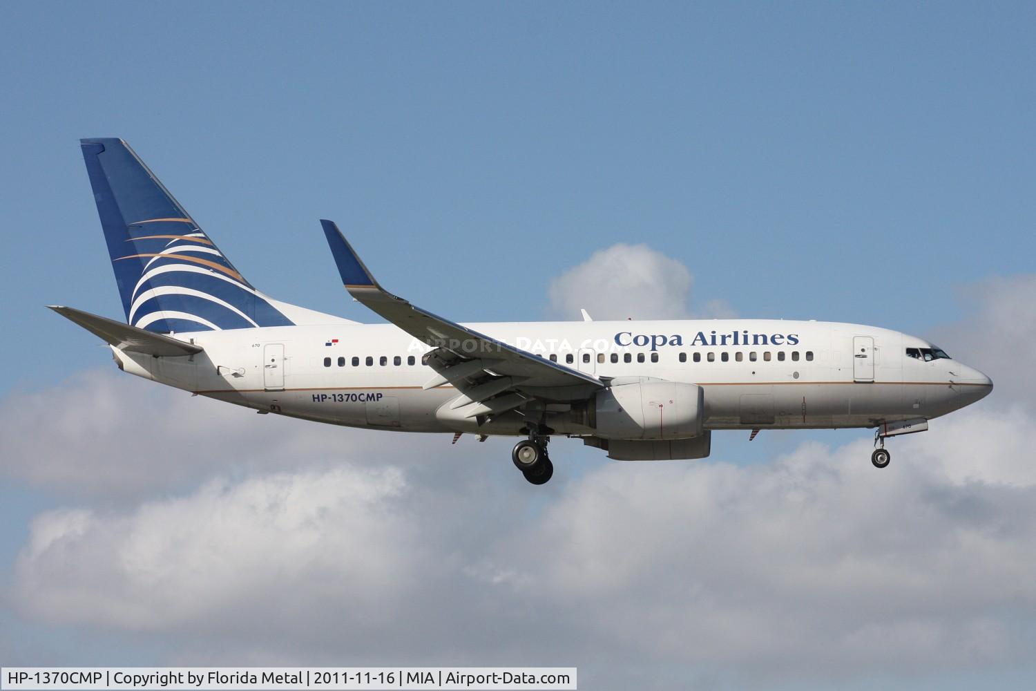 HP-1370CMP, 1999 Boeing 737-71Q C/N 29048, Copa 737