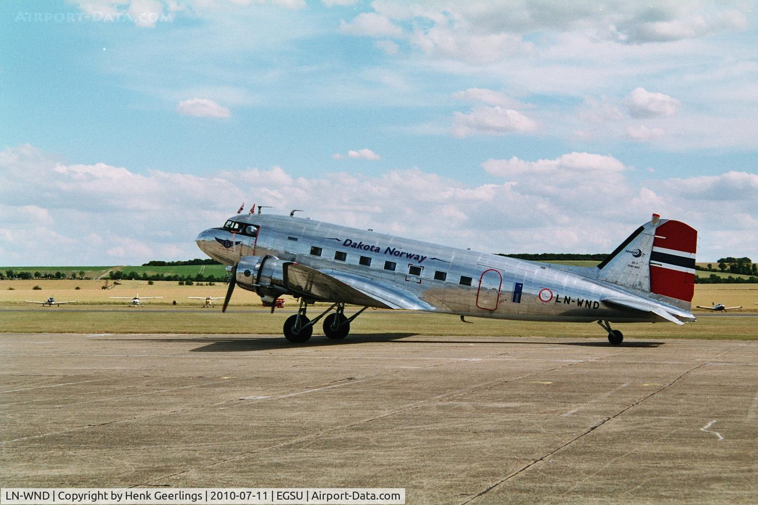 LN-WND, 1943 Douglas C-53D-DO Skytrooper (DC-3A) C/N 11750, Duxford Flying Legends