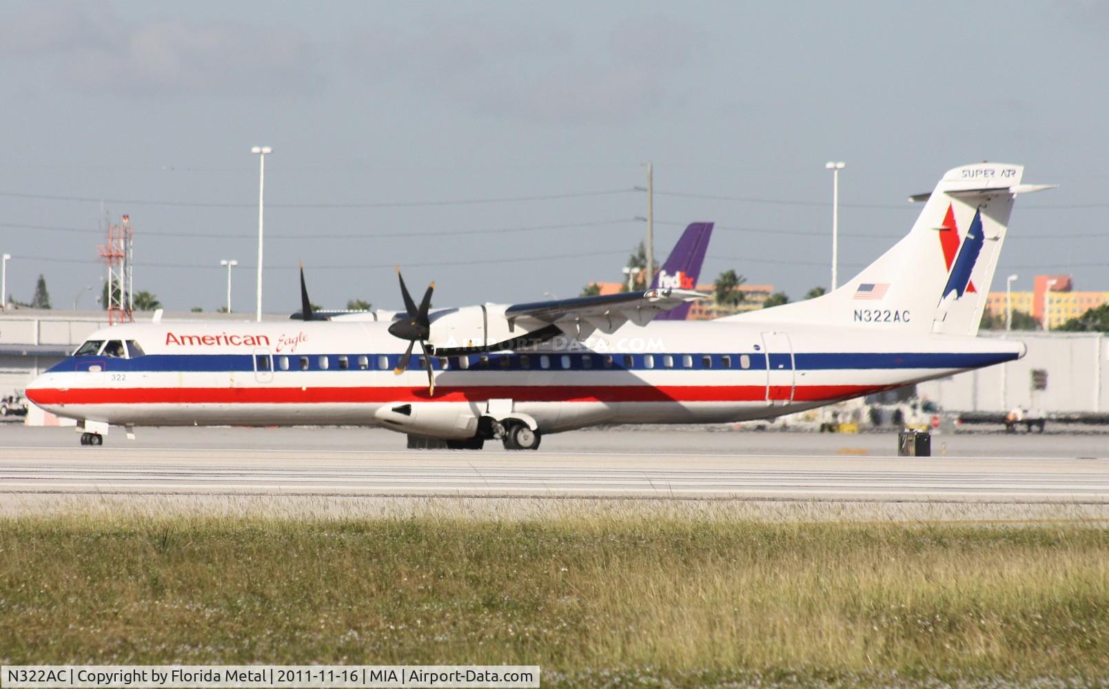 N322AC, 1992 ATR 72-212 C/N 320, American Eagle