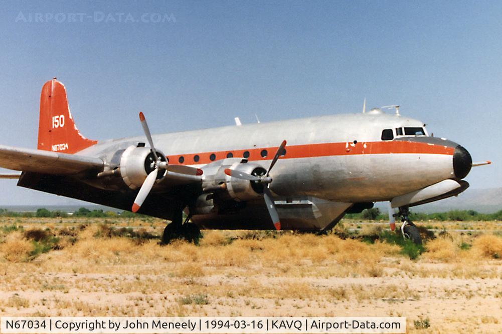 N67034, 1945 Douglas C-54Q Skymaster (DC-4) C/N 22202, Parked at Avra Valley