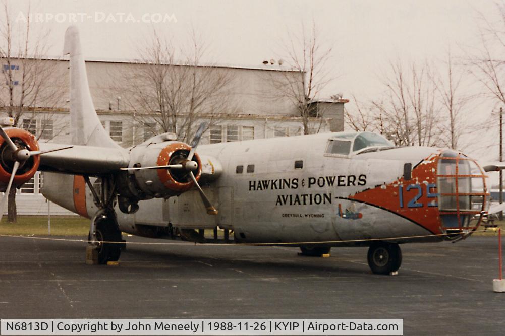 N6813D, 1957 Consolidated Vultee P4Y-2 Privateer C/N 59876, Yankee Air Force Museum, Willow Run