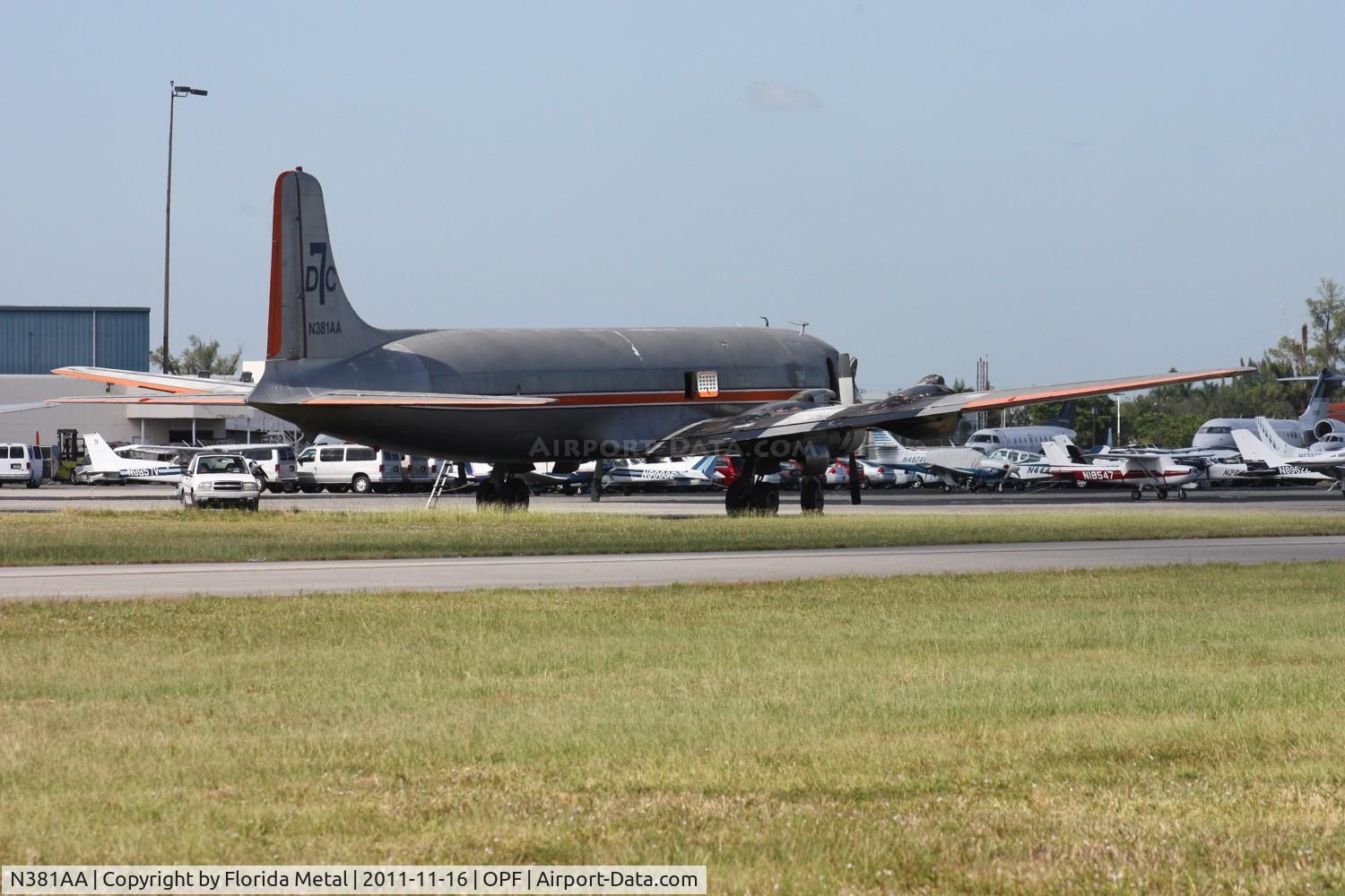 N381AA, 1956 Douglas DC-7BF C/N 44921, DC-7 painted in American colors