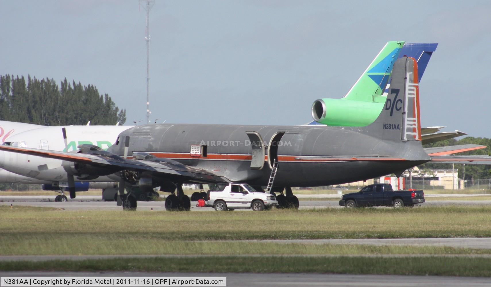 N381AA, 1956 Douglas DC-7BF C/N 44921, DC-7 in American colors