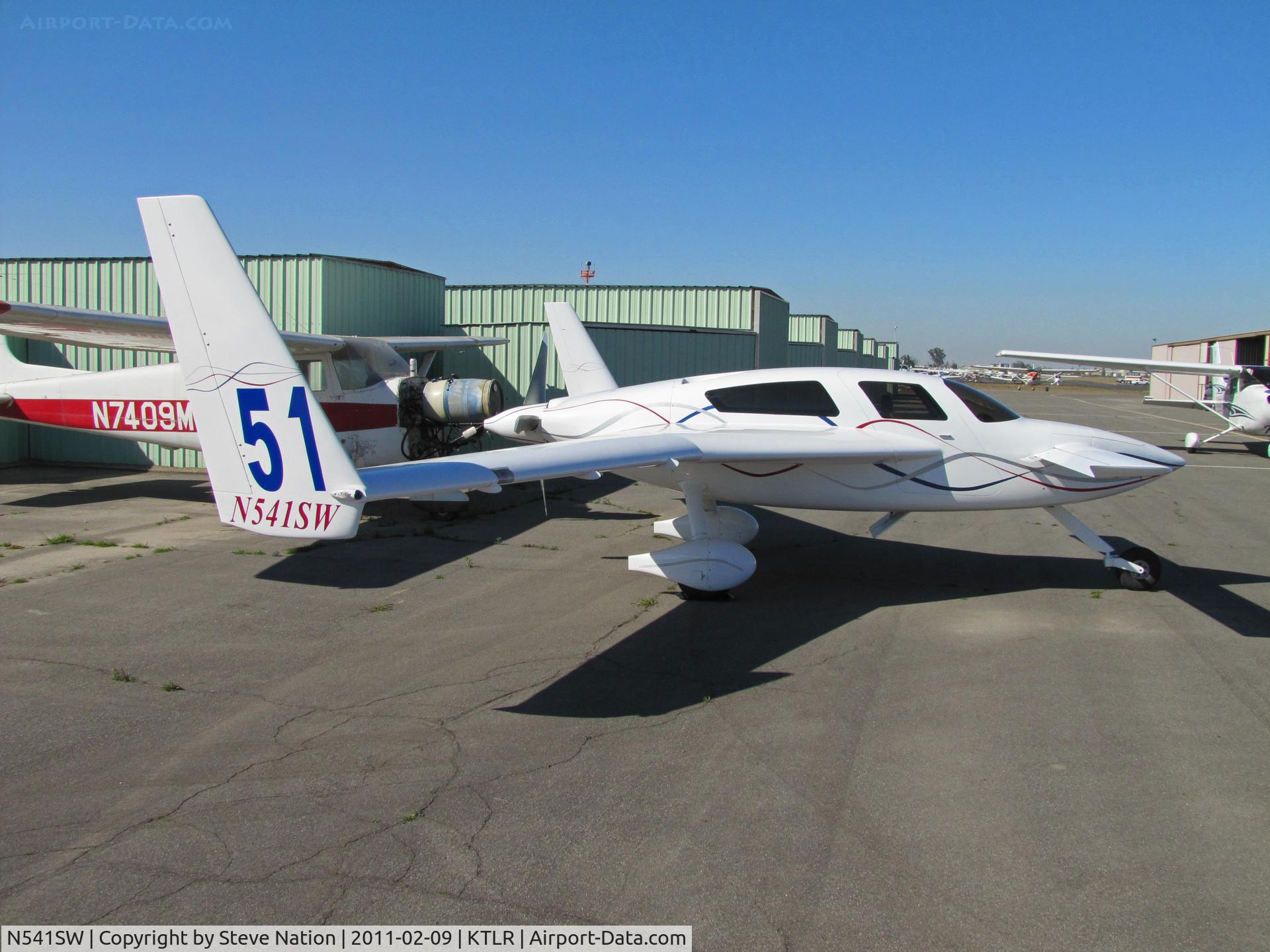 N541SW, 2006 Velocity Velocity SW-1 C/N 406, 2006 Schoorl SW-1 homebuilt (Race #51) visiting from  Southern California @ Tulare, CA