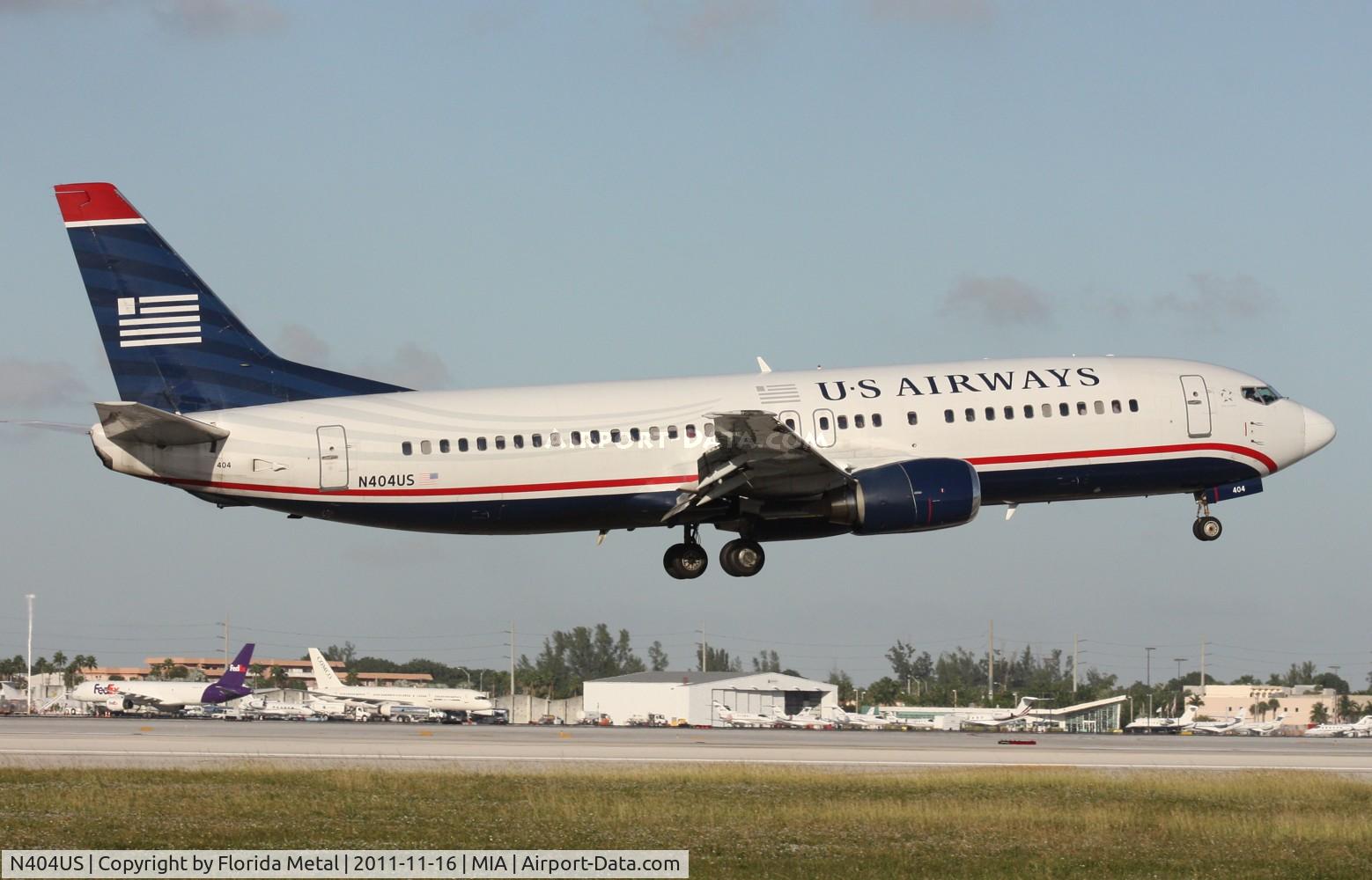 N404US, 1989 Boeing 737-401 C/N 23886, US Airways 737