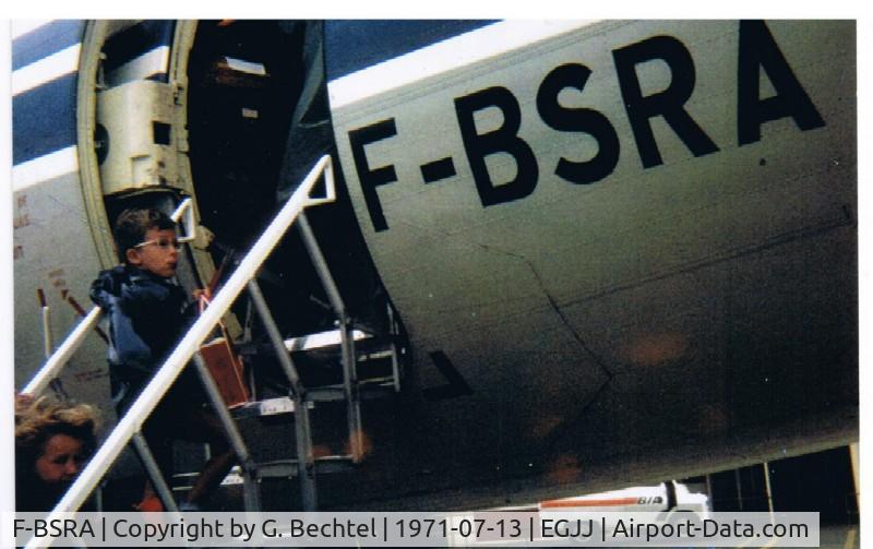 F-BSRA, 1970 Hawker Siddeley HS.748 Series 2A C/N 1678, Rousseau Aviation - 13 july 1971 - Jersey Airport