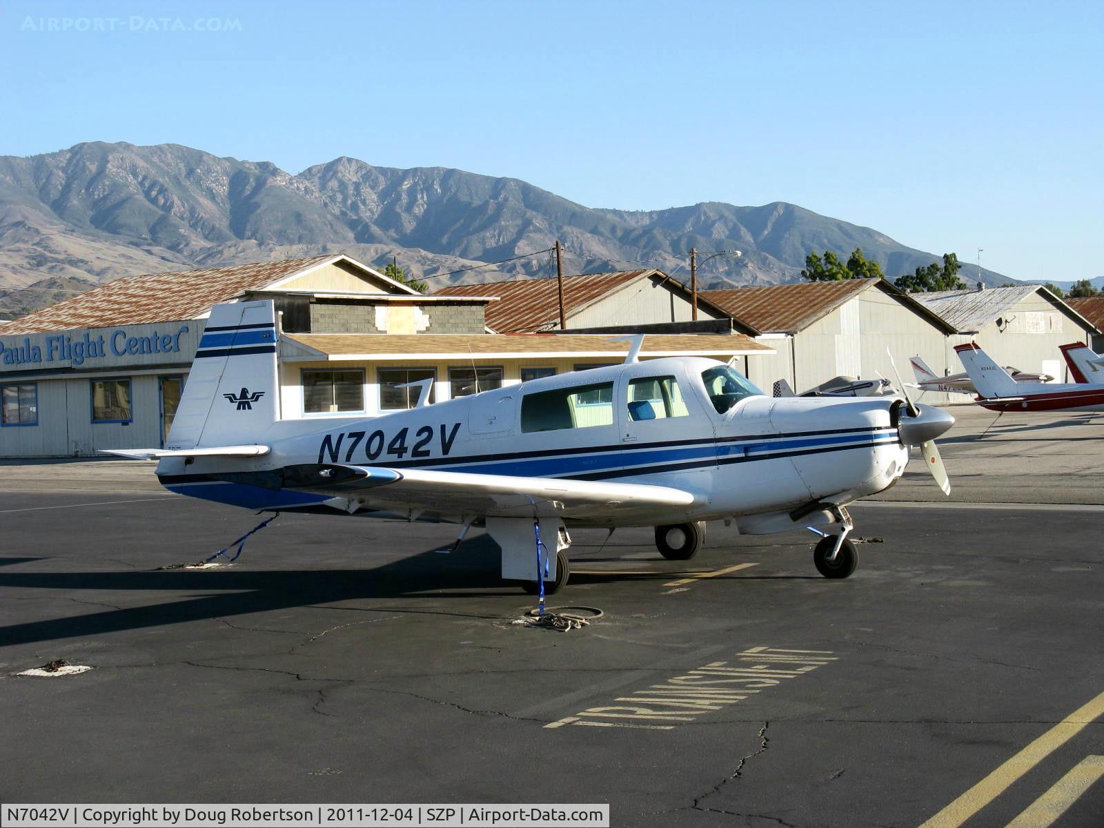 N7042V, 1976 Mooney M20F Executive C/N 22-1389, 1976 Money M20F EXECUTIVE, Lycoming IO-360 A&C 200 Hp