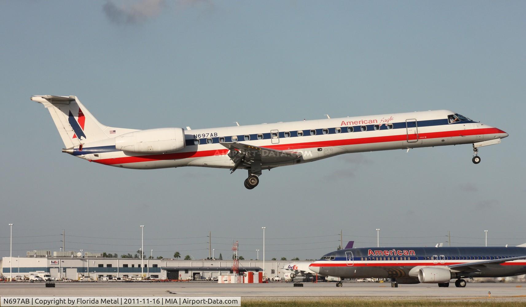 N697AB, 2004 Embraer ERJ-145LR (EMB-145LR) C/N 14500875, Eagle E145