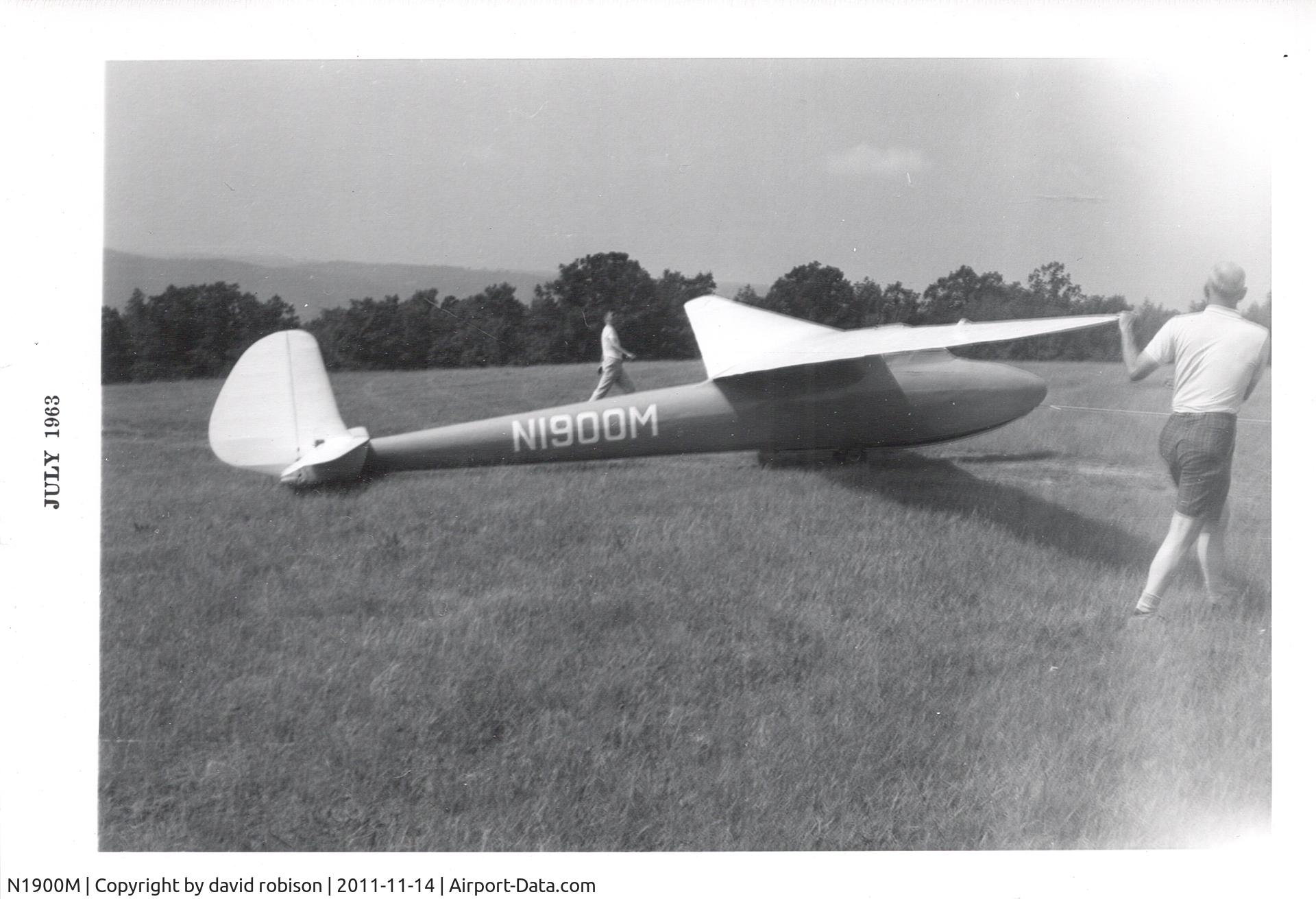 N1900M, Jacobs-Schweyer Weihe C/N 000078, At Harris Hill, 1963