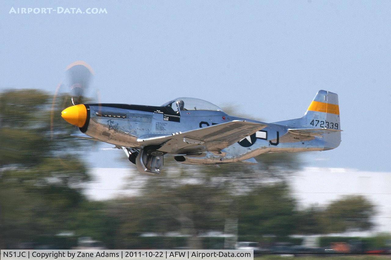 N51JC, 1944 North American P-51D Mustang C/N 122-38798, At the 2011 Alliance Airshow - Fort Worth, TX