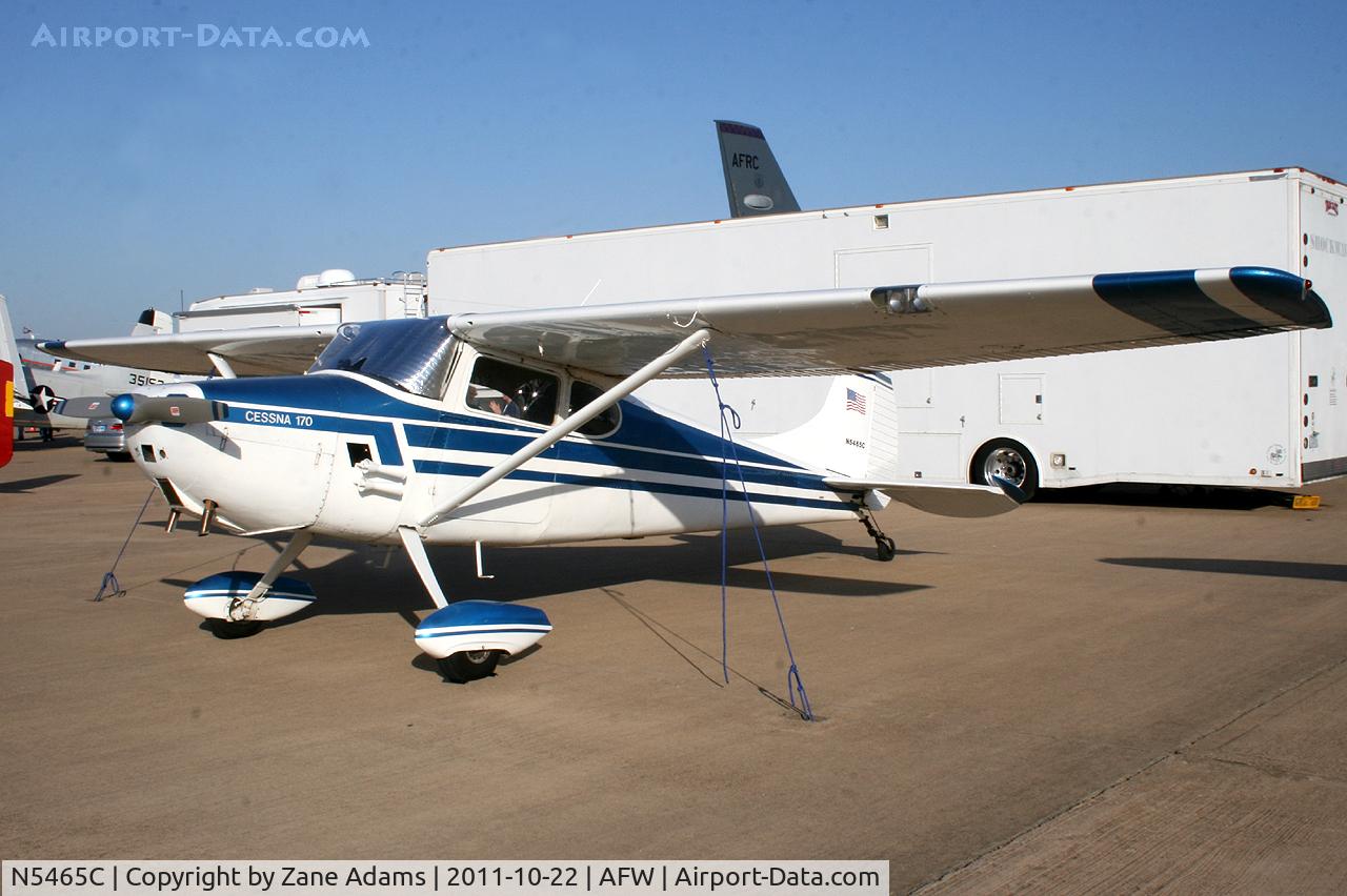 N5465C, 1950 Cessna 170A C/N 19499, At the 2011 Alliance Airshow - Fort Worth, TX