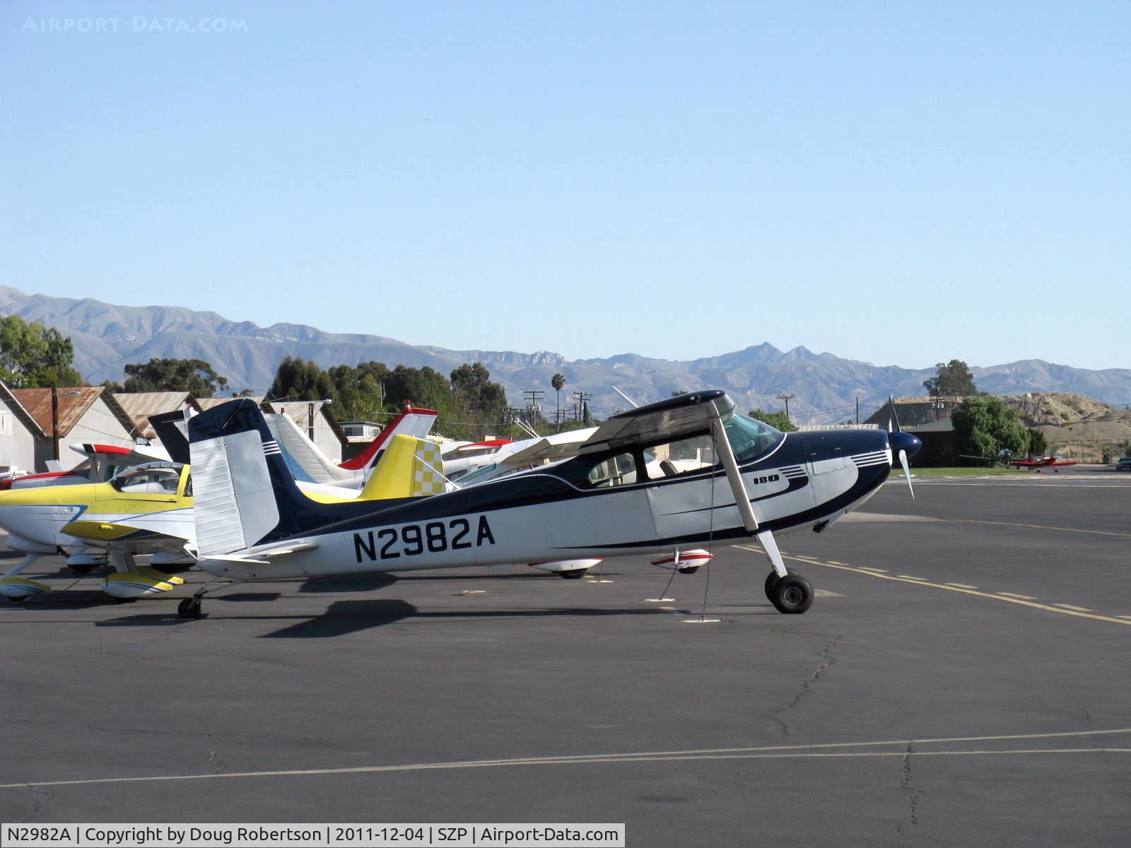 N2982A, 1953 Cessna 180 C/N 30182, 1953 Cessna 180, Continental O-470-A 225 Hp, first year of production