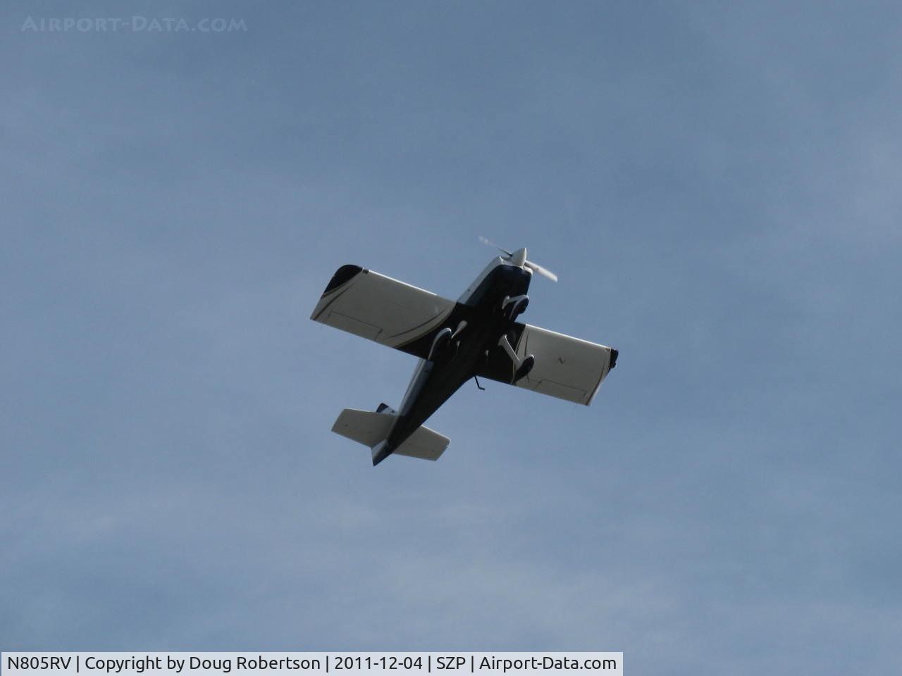 N805RV, 2007 Vans RV-6A C/N 25686, 2007 Dierenfield VAN's RV-6A, Lycoming IO-390-X 210 Hp, takeoff climb Rwy 22