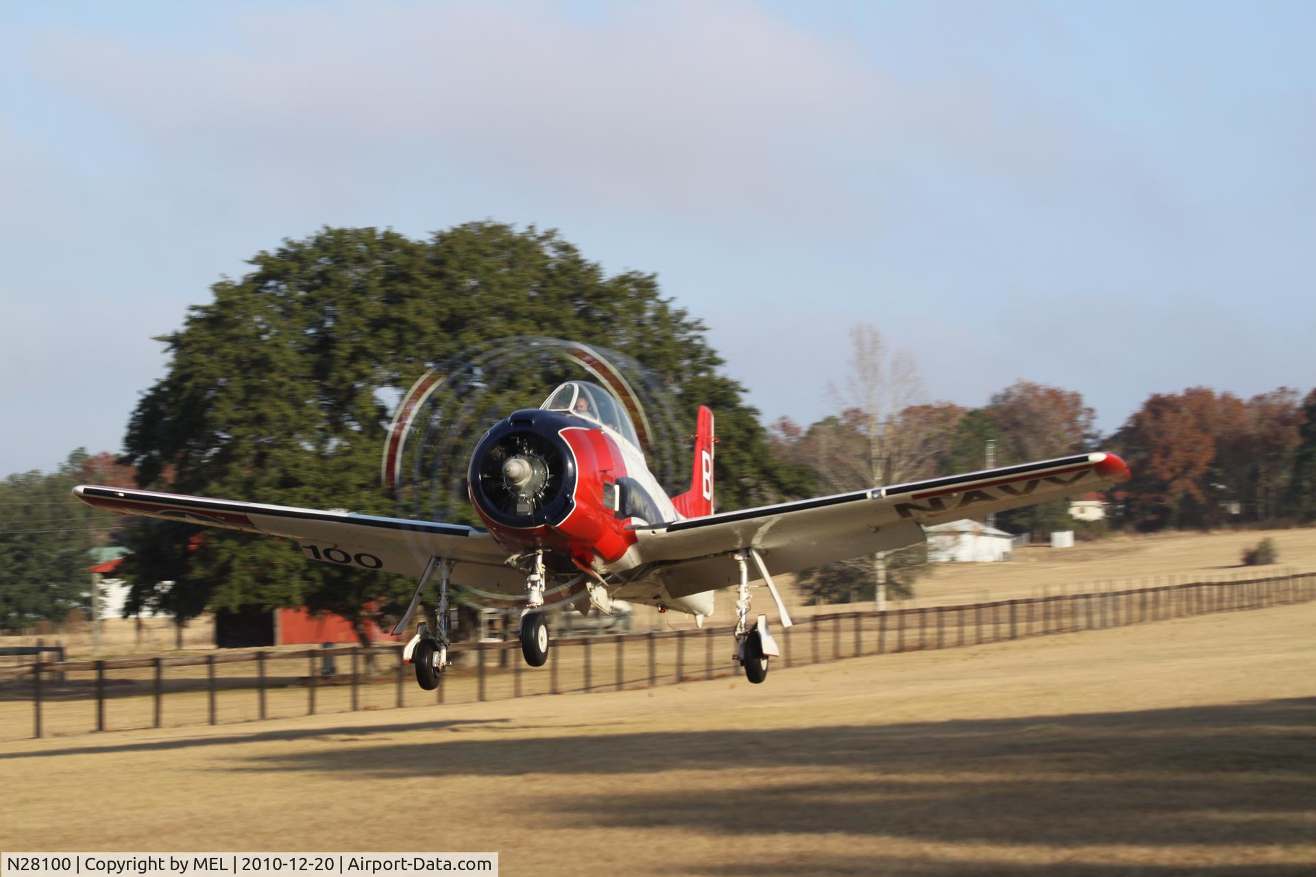 N28100, 1949 North American T-28A Trojan C/N 159-215, Take off