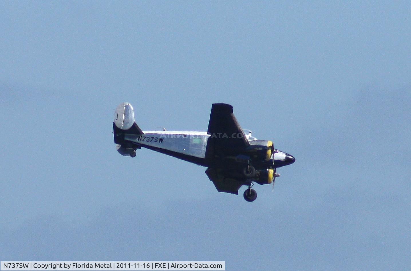 N737SW, 1959 Beech E18S C/N BA-402, Beech E18S