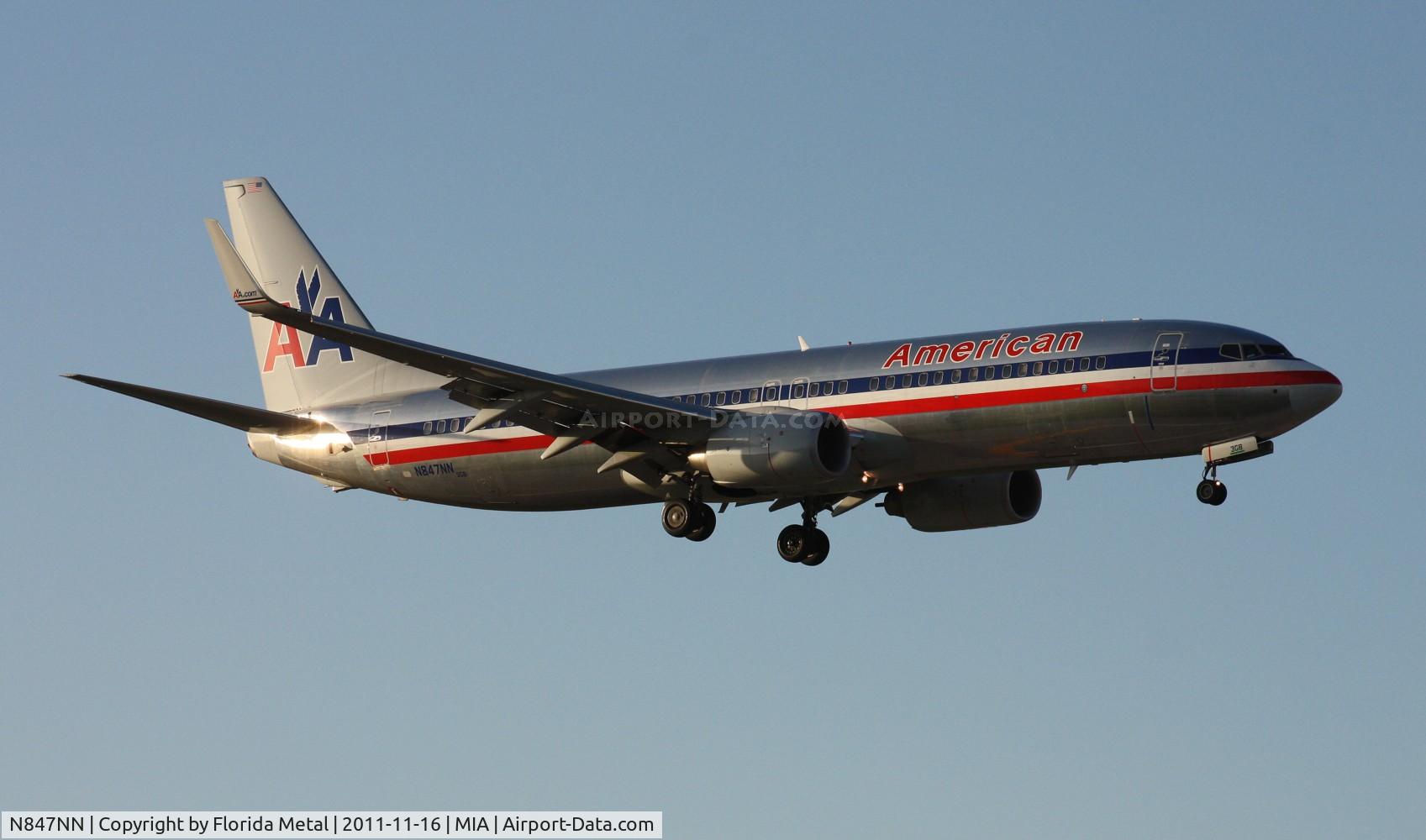 N847NN, 2010 Boeing 737-823 C/N 29575, American 737
