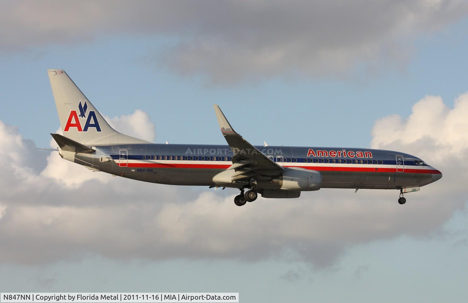 N847NN, 2010 Boeing 737-823 C/N 29575, American 737