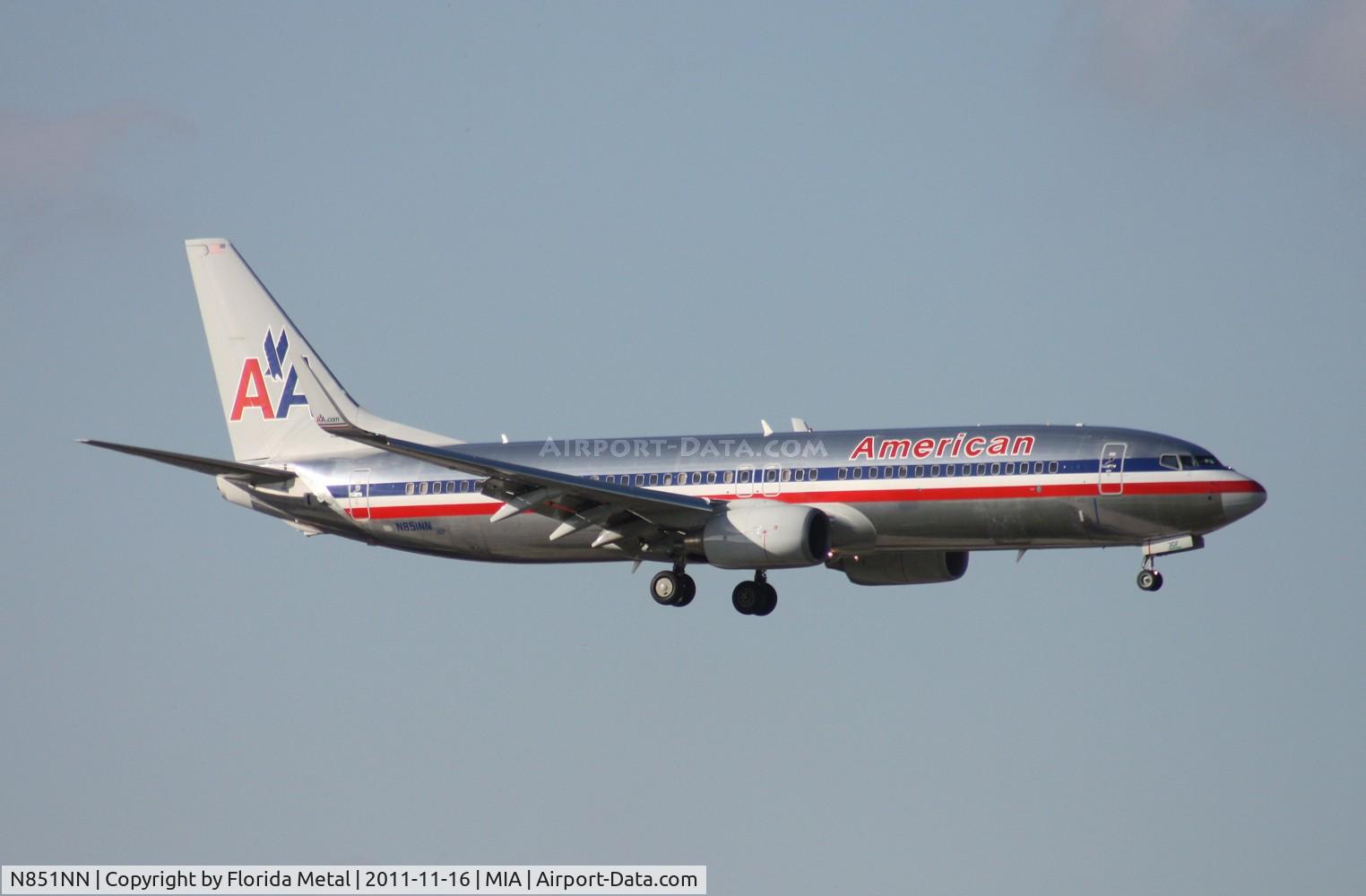 N851NN, 2010 Boeing 737-823 C/N 29556, American 737
