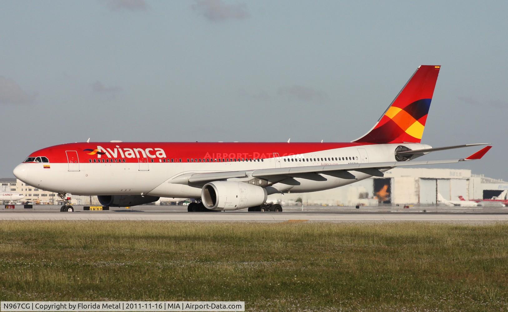 N967CG, 2008 Airbus A330-243 C/N 0967, Avianca A330