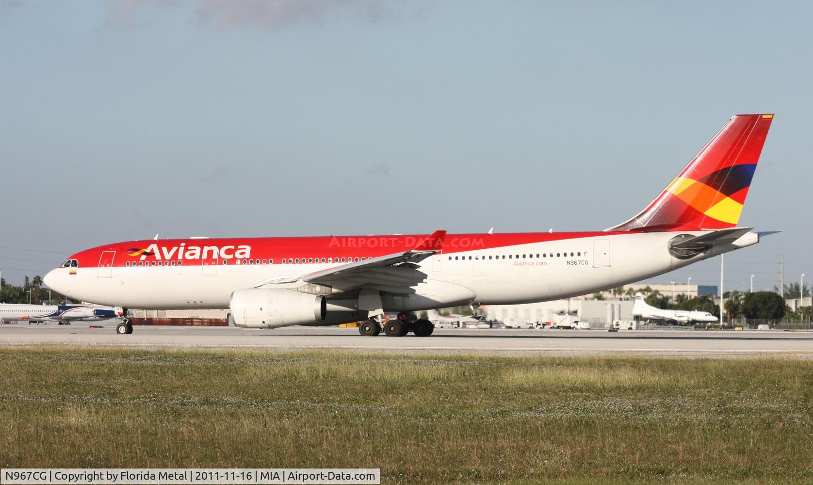 N967CG, 2008 Airbus A330-243 C/N 0967, Avianca A330