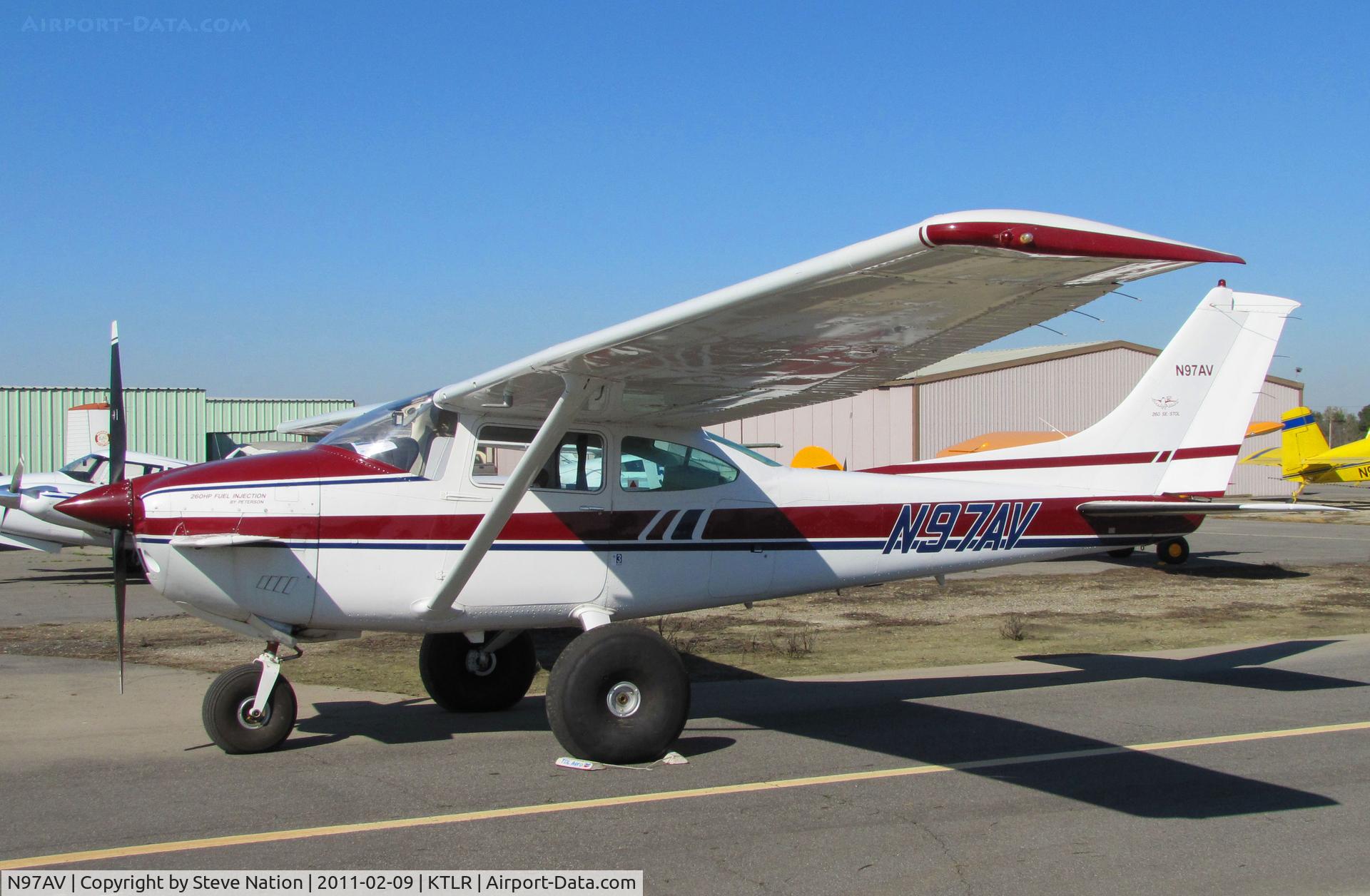 N97AV, 1979 Cessna 182Q Skylane C/N 18266809, Highly modified 1979 Cessna 182Q with bush operations big wheels, canards on forward fuselage and 