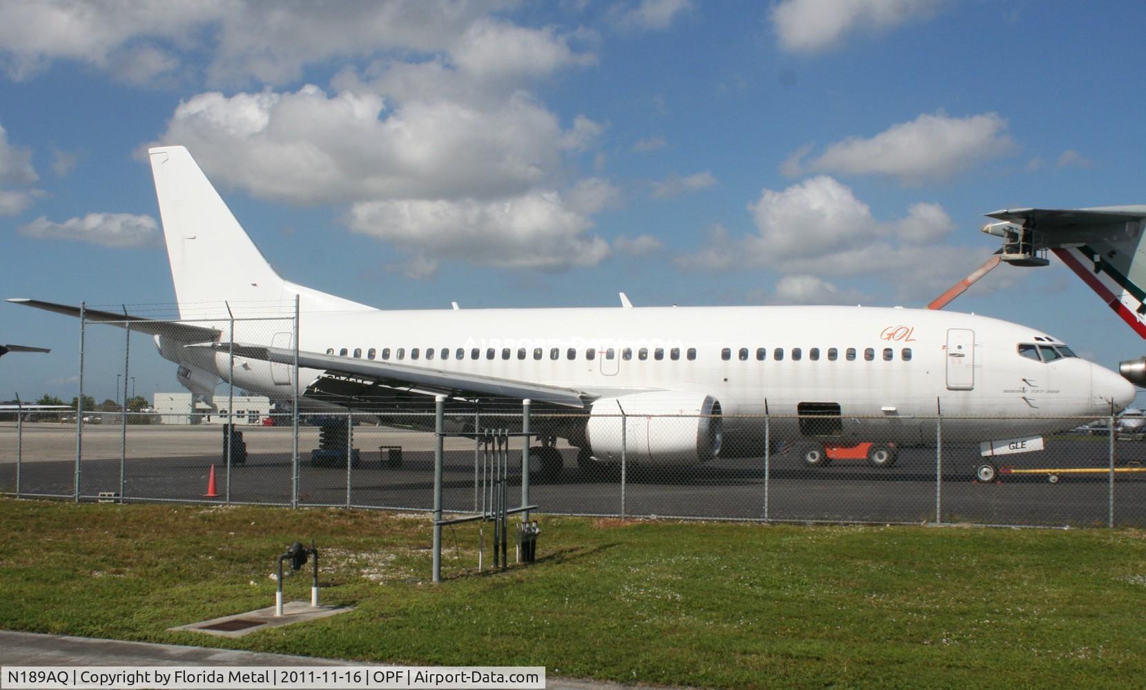 N189AQ, 1988 Boeing 737-322 C/N 24249, Started out as N345UA for United, then PR-GLE for GOL - still in those colors, now N189AQ believed to be going back to Brazil for Puma Lineas Aereas