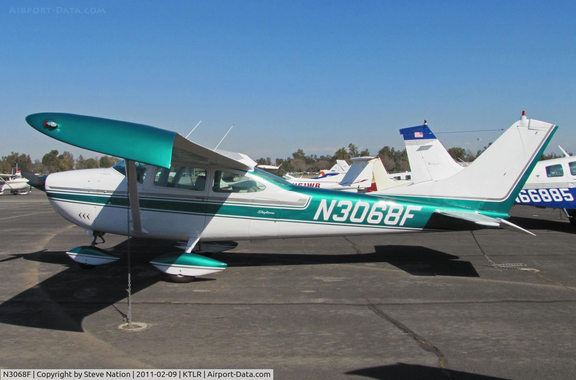 N3068F, 1966 Cessna 182J Skylane C/N 18257168, Reedley, CA based 1966 Cessna 182J with STOL wingtip mods photographed @ Tulare, CA