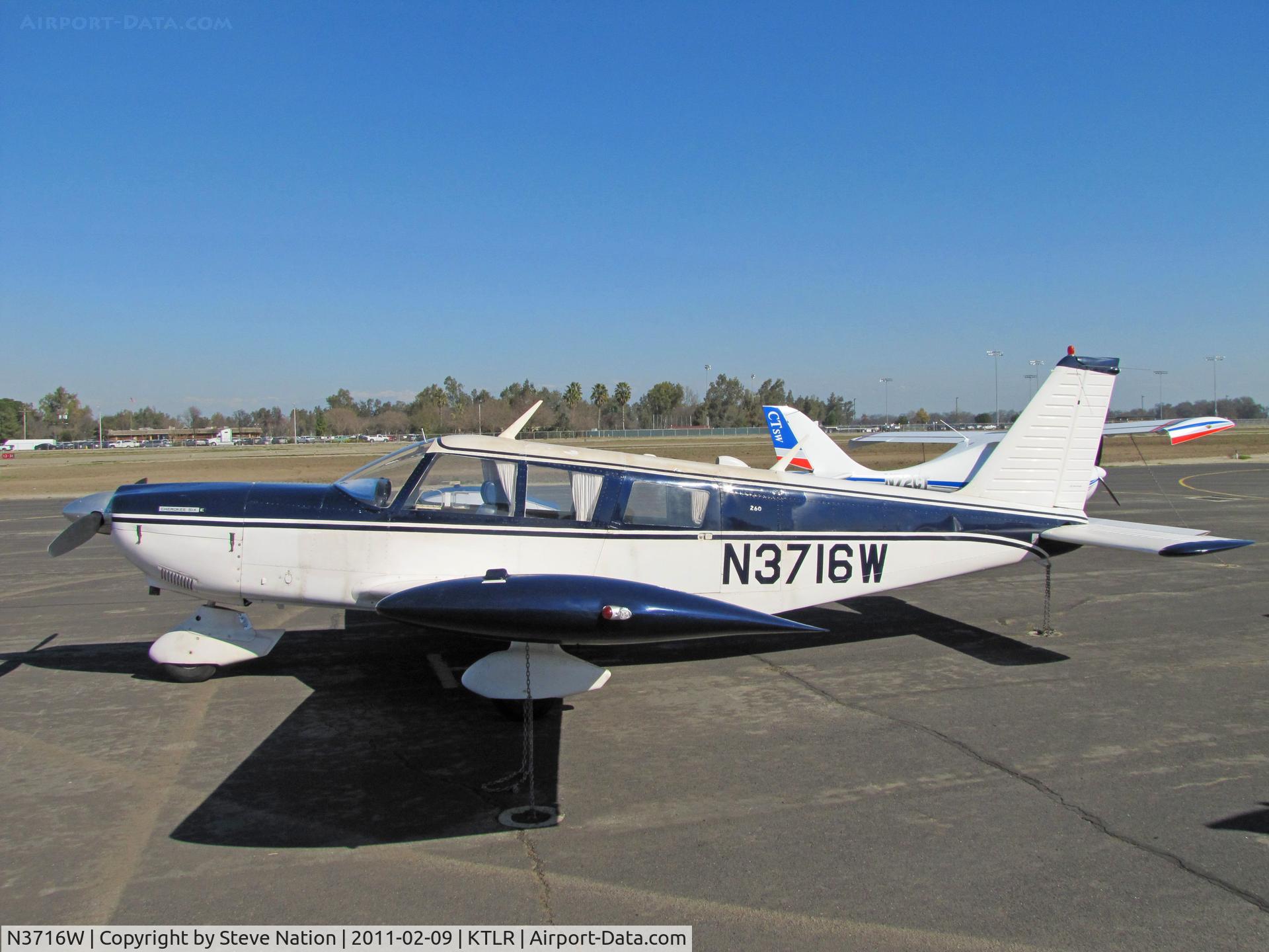 N3716W, 1966 Piper PA-32-260 Cherokee Six C/N 32-629, 1966 Piper PA-32-260 photographed @ Tulare, CA