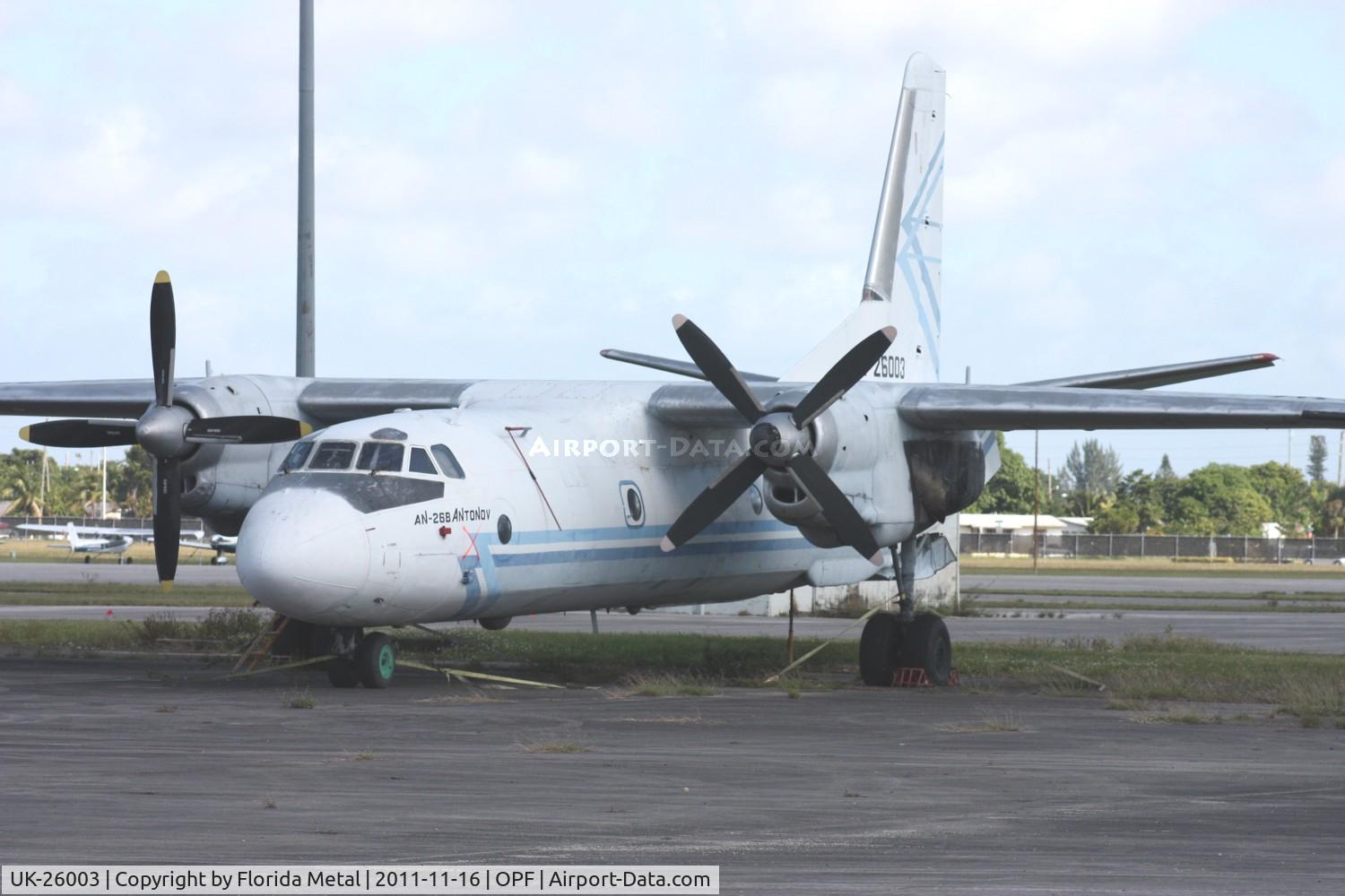 UK-26003, 1980 Antonov An-26B C/N 97310406, Avia Leasing AN-26