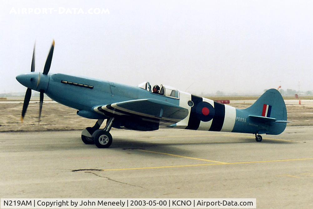 N219AM, 1944 Supermarine 389 Spitfire PR.XIX C/N 6S/585110, Scanned from a print