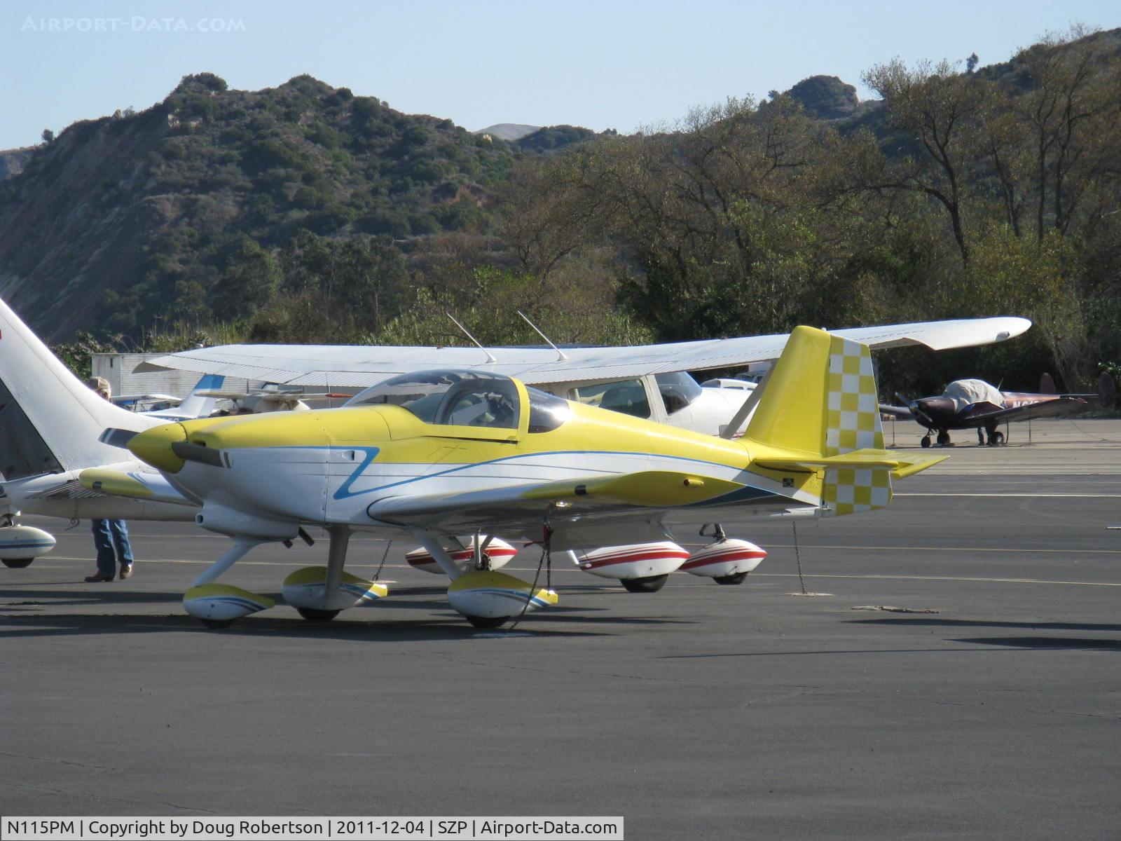 N115PM, 2007 Vans RV-6A C/N 60348, 2007 Pajares VAN's RV-6A, Lycoming O-360-A1A 180 Hp