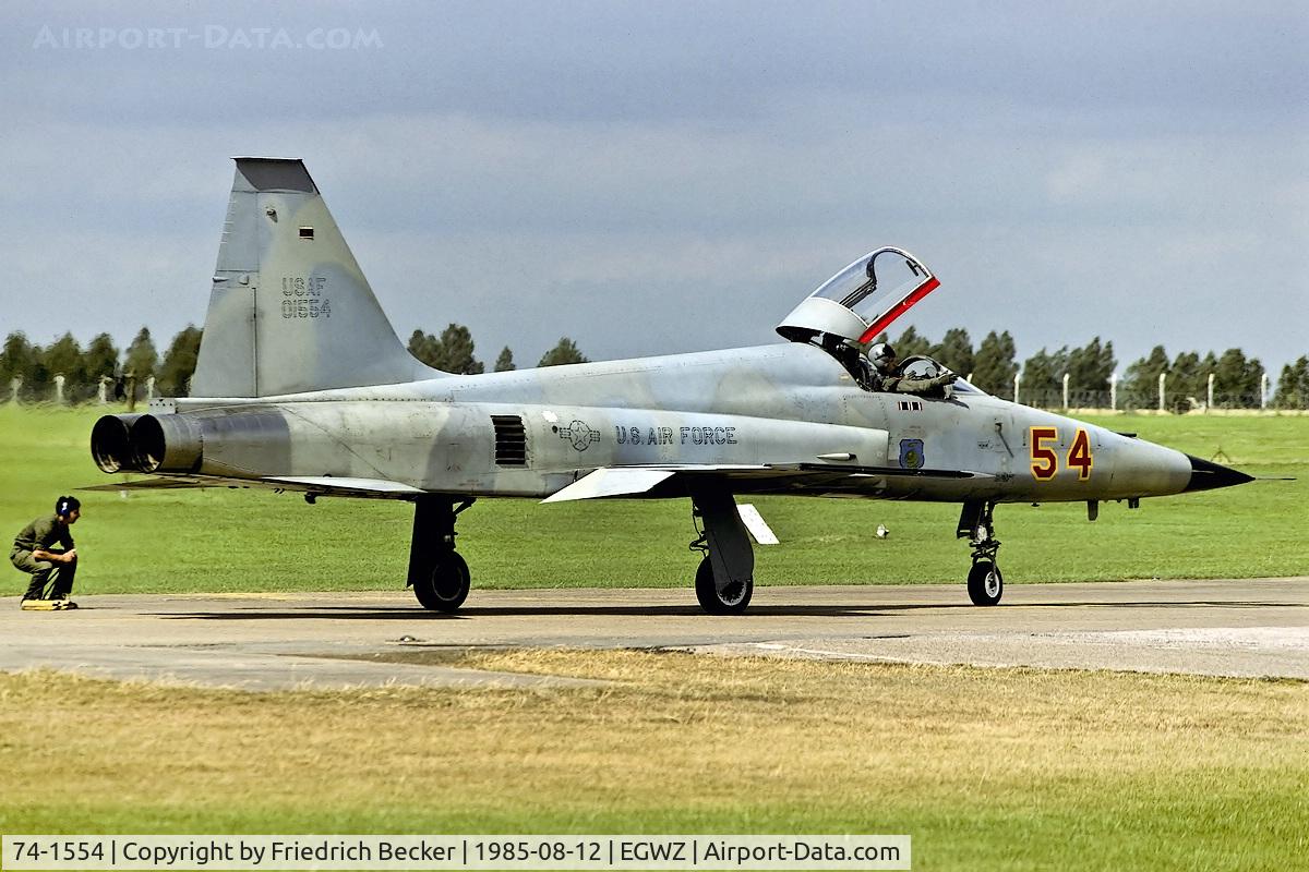 74-1554, 1974 Northrop F-5E Tiger II C/N R.1212, last chance inspection