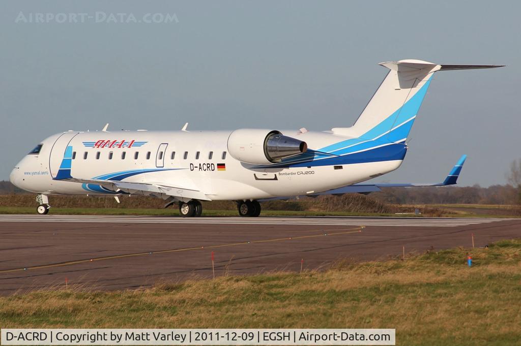 D-ACRD, Canadair CRJ-200ER (CL-600-2B19) C/N 7583, Fresh out of spray in Yamal C/S about to depart.