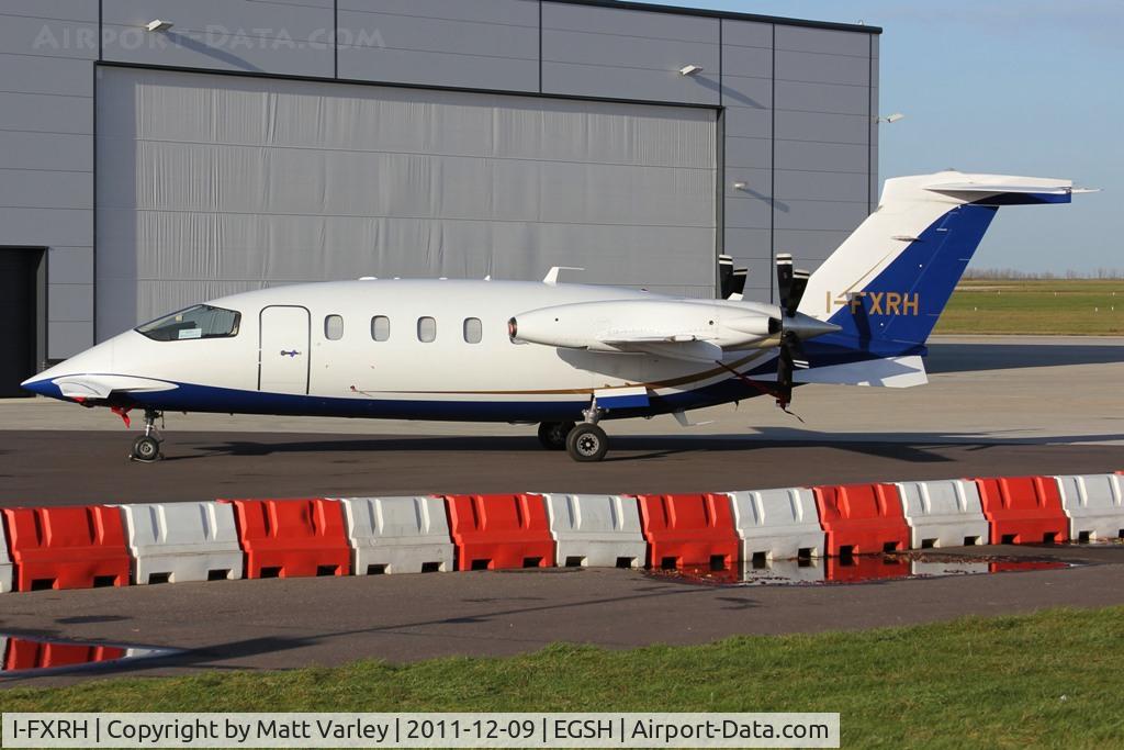 I-FXRH, 2009 Piaggio P-180 Avanti II C/N 1177, Sat on stand at SaxonAir.