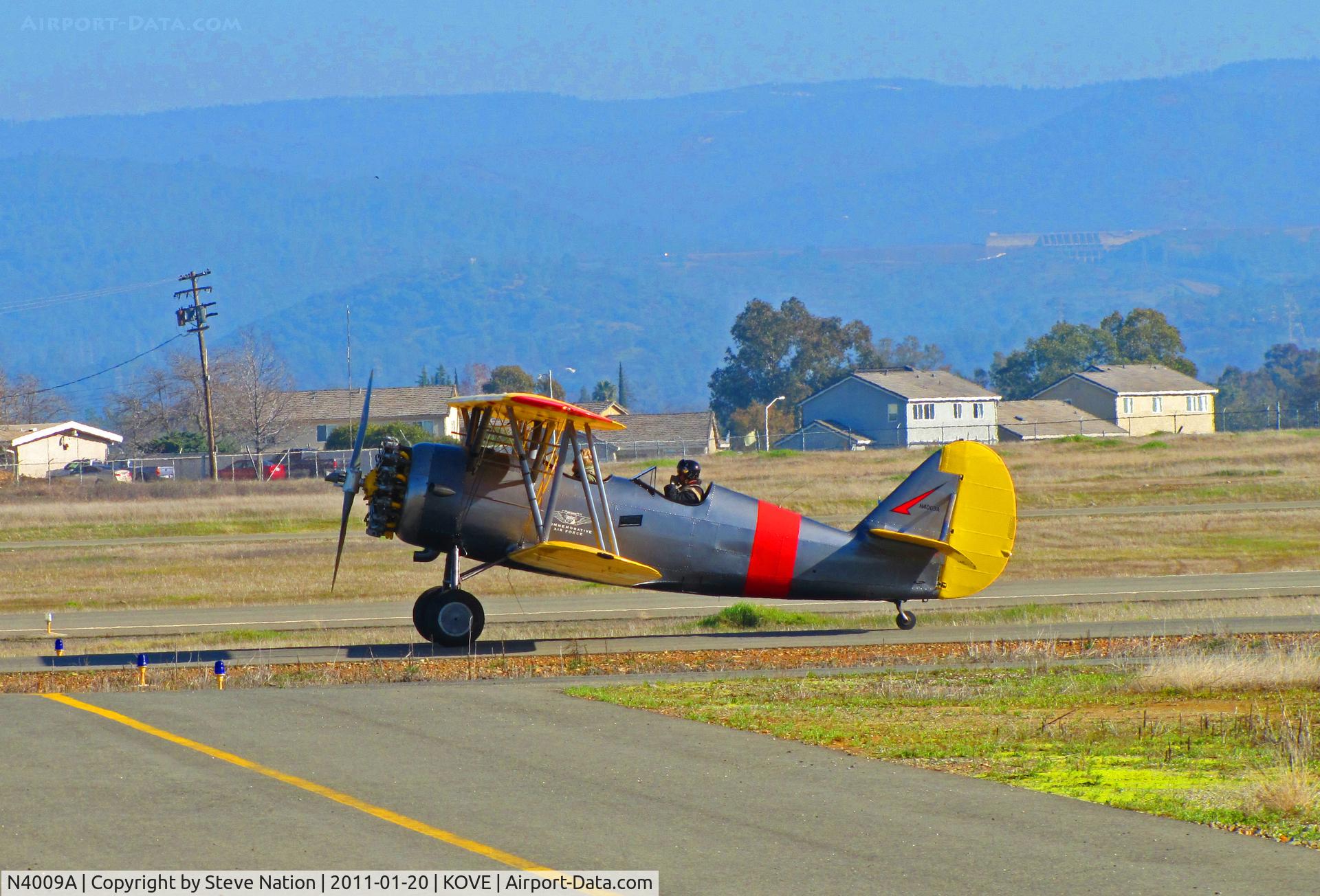 N4009A, 1941 Naval Aircraft Factory N3N-3 C/N 2733, Commemorative Air Force 1941 N3N-3 taxis @ Oroville, CA