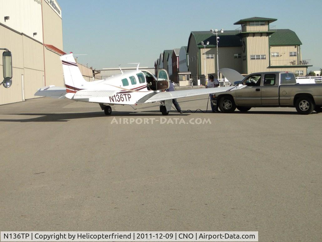N136TP, 1977 Beech A36 Bonanza 36 C/N E-1176, When the battery dies, jump start it to get flying again