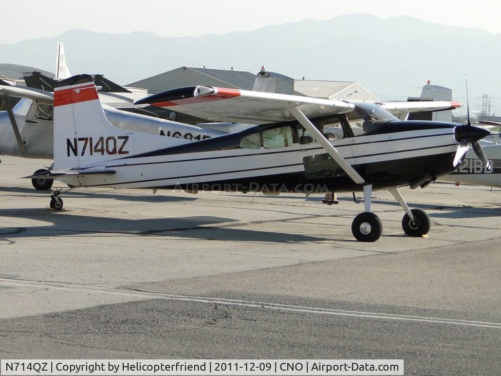 N714QZ, 1983 Cessna A185F Skywagon 185 C/N 18504412, Parked in the northside parking area
