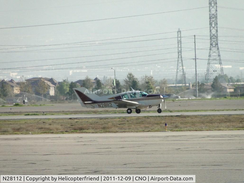 N28112, 1978 Bellanca 17-30A Viking C/N 78-30889, Rolling out after landing on runway 26R