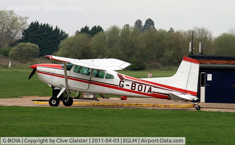 G-BOIA, 1980 Cessna 180K Skywagon C/N 18053121, Ex: N2895K>G-BOIA>N180EL and registered to; International Air Services Inc Trustee c/o 4 Media Ltd, London W1 UK