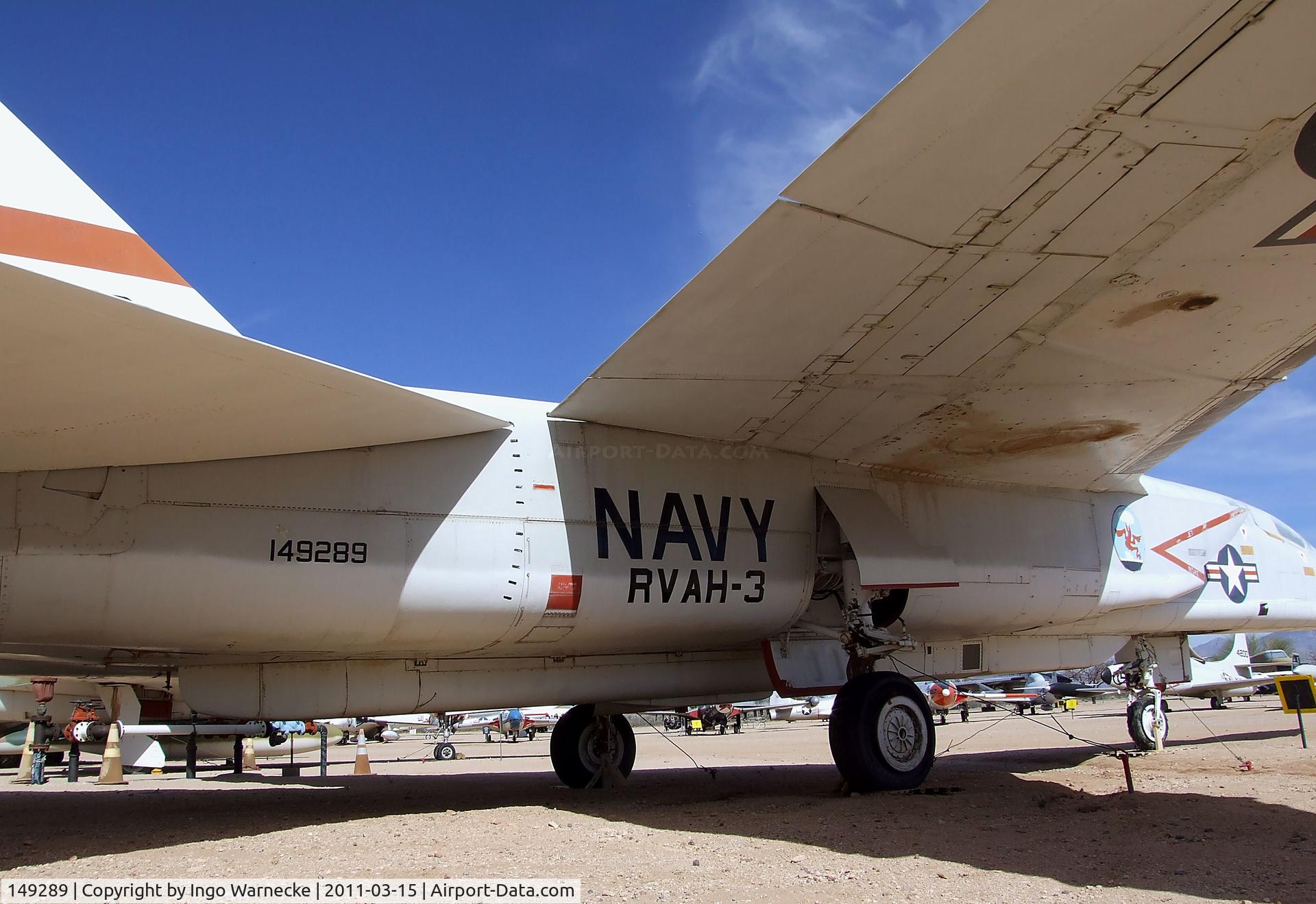 149289, 1962 North American RA-5C Vigilante C/N 269-24 (149289), North American RA-5C Vigilante at the Pima Air & Space Museum, Tucson AZ