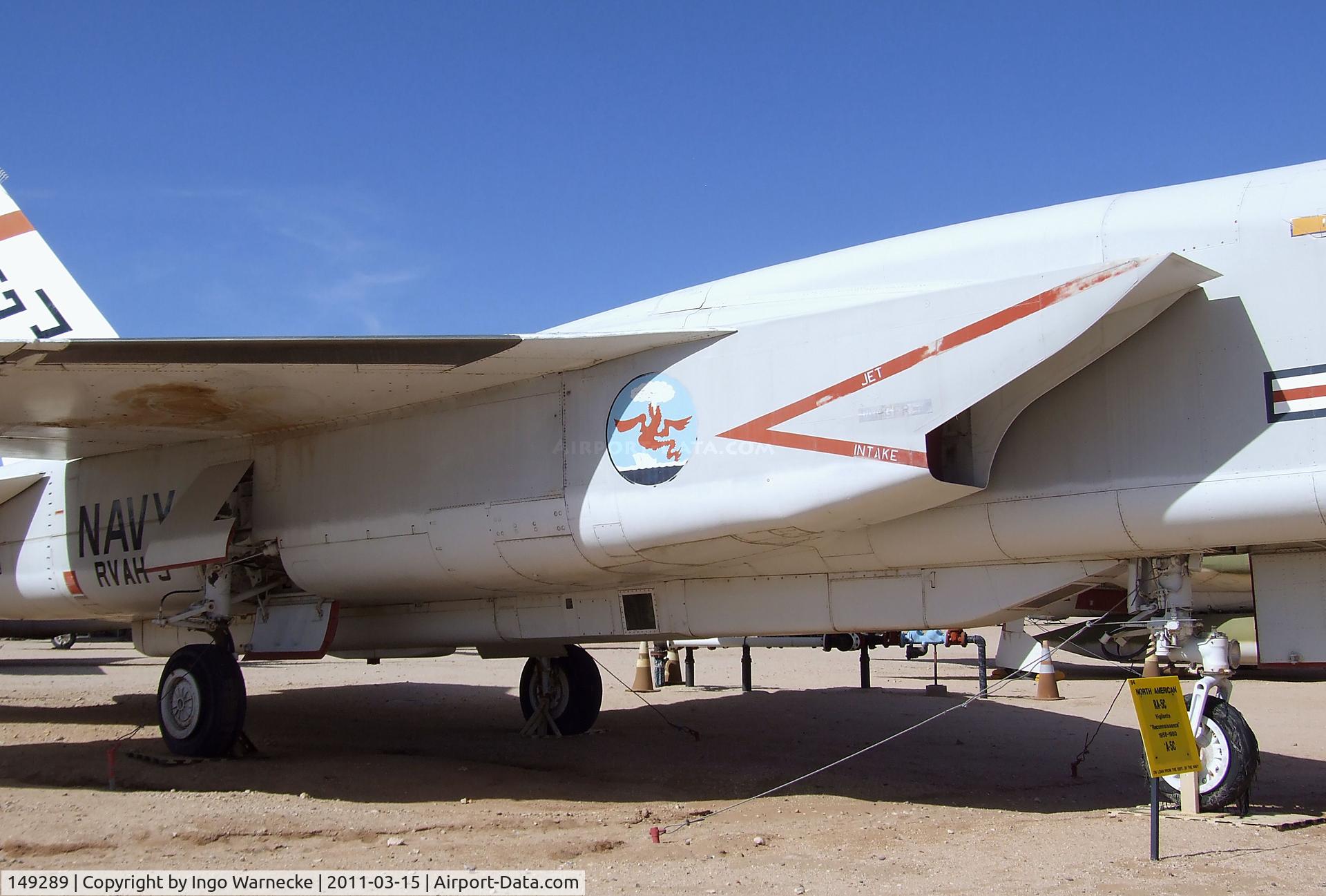 149289, 1962 North American RA-5C Vigilante C/N 269-24 (149289), North American RA-5C Vigilante at the Pima Air & Space Museum, Tucson AZ
