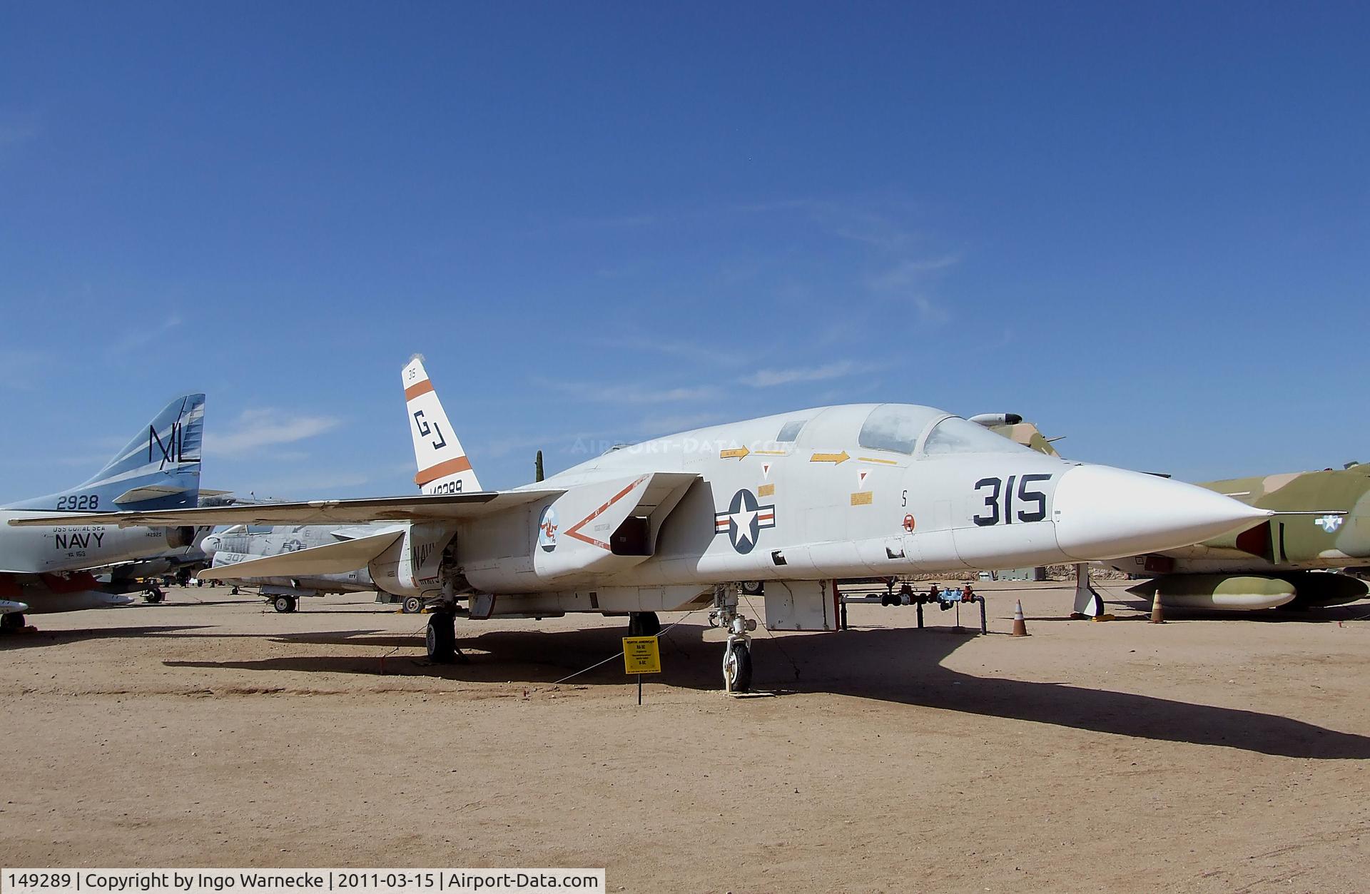 149289, 1962 North American RA-5C Vigilante C/N 269-24 (149289), North American RA-5C Vigilante at the Pima Air & Space Museum, Tucson AZ
