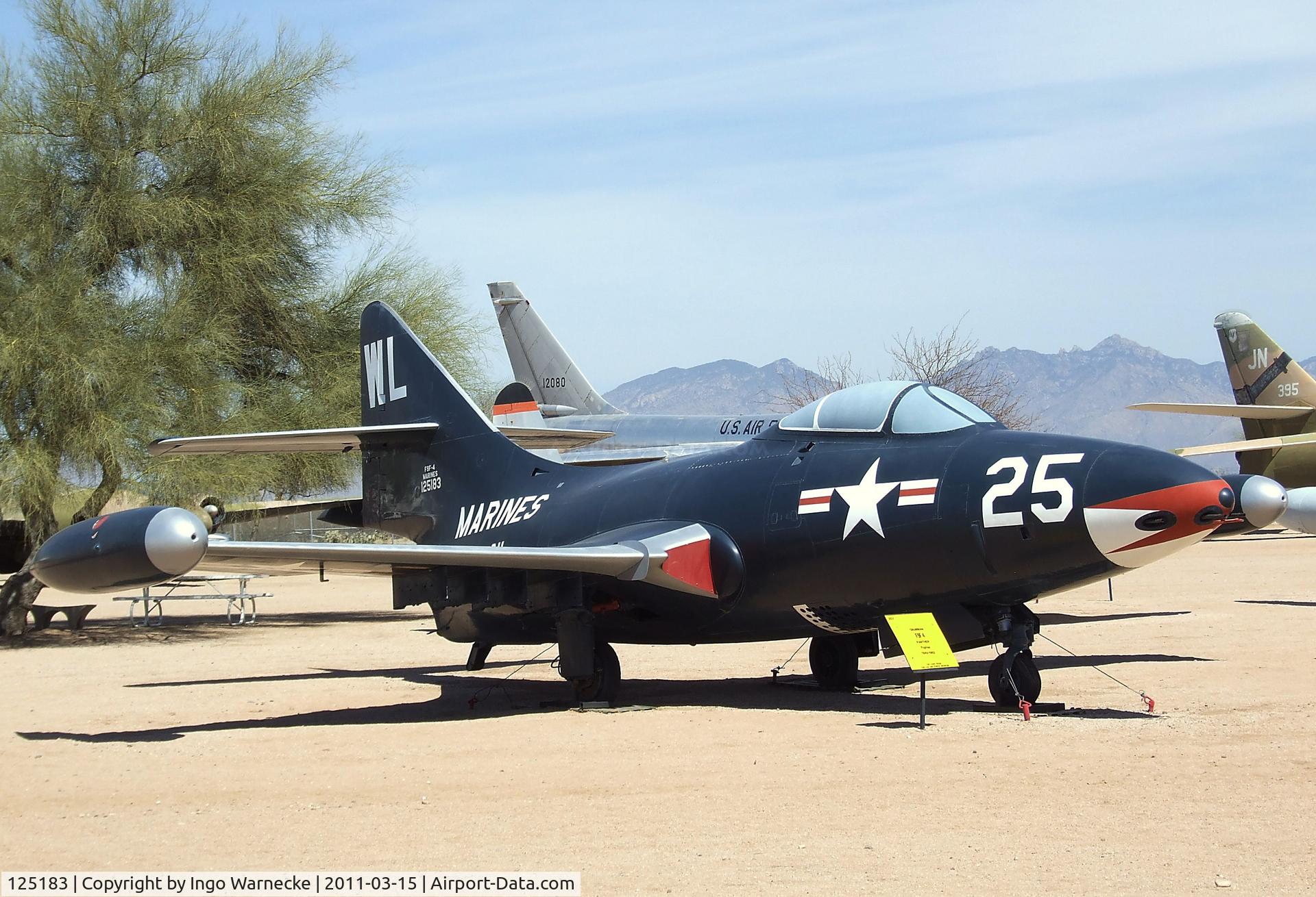 125183, Grumman F9F-5 Panther C/N Not found 125183, Grumman F9F-5 Panther at the Pima Air & Space Museum, Tucson AZ