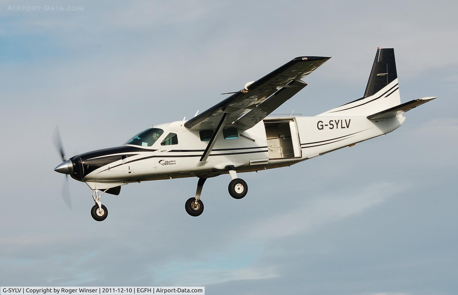G-SYLV, 2002 Cessna 208B  Grand Caravan C/N 208B0936, Newly registered G-SYLV operated by Skydive Swansea. Was registered D-FAAH.