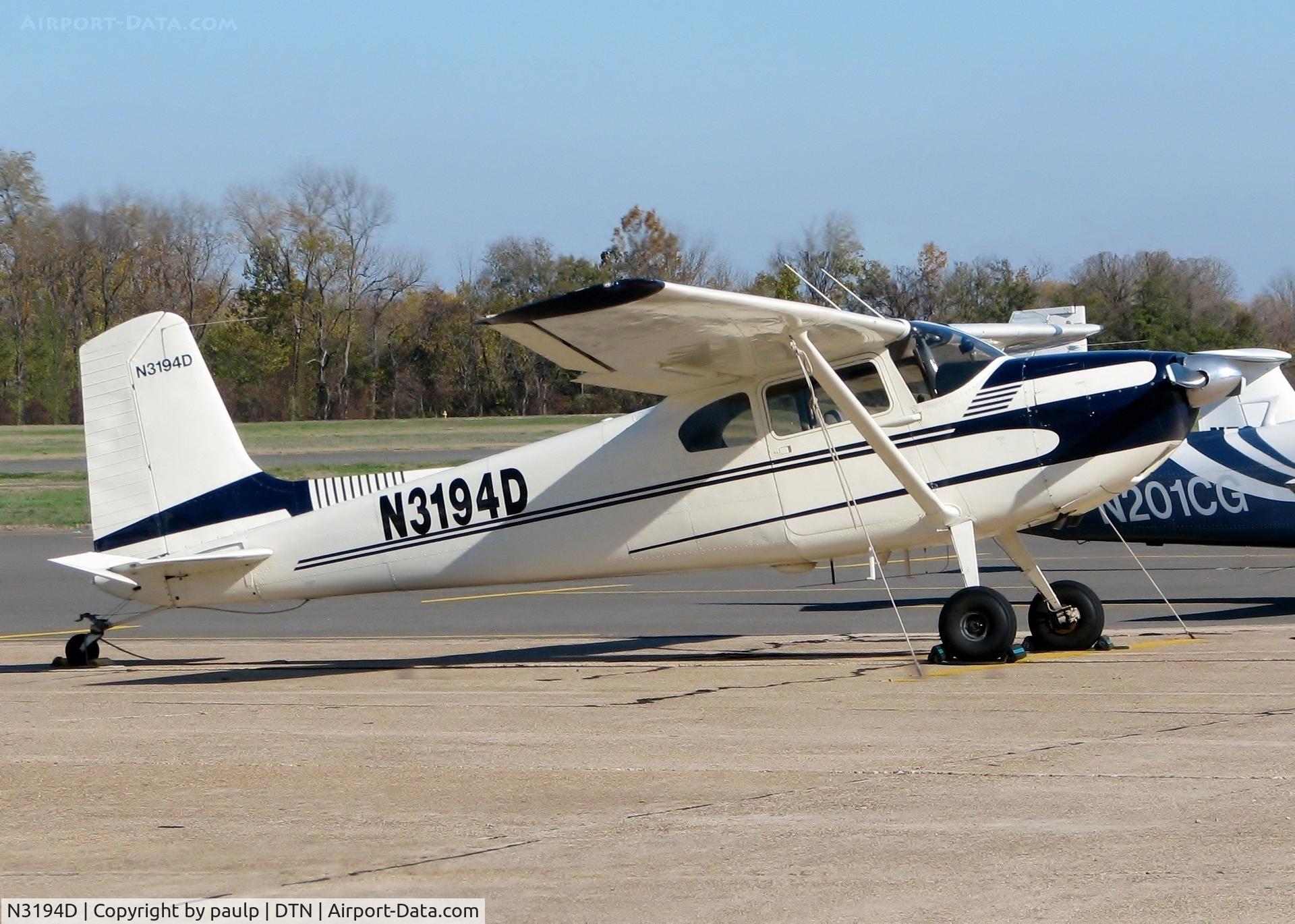 N3194D, 1955 Cessna 180 C/N 31992, At Downtown Shreveport.