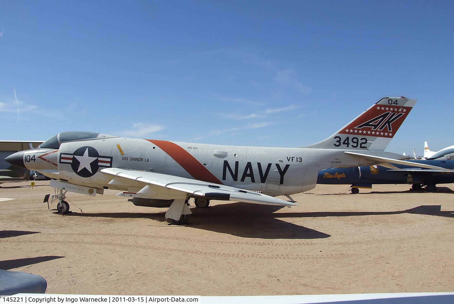 145221, McDonnell F-3B Demon C/N 390, McDonnell F-3B Demon at the Pima Air & Space Museum, Tucson AZ