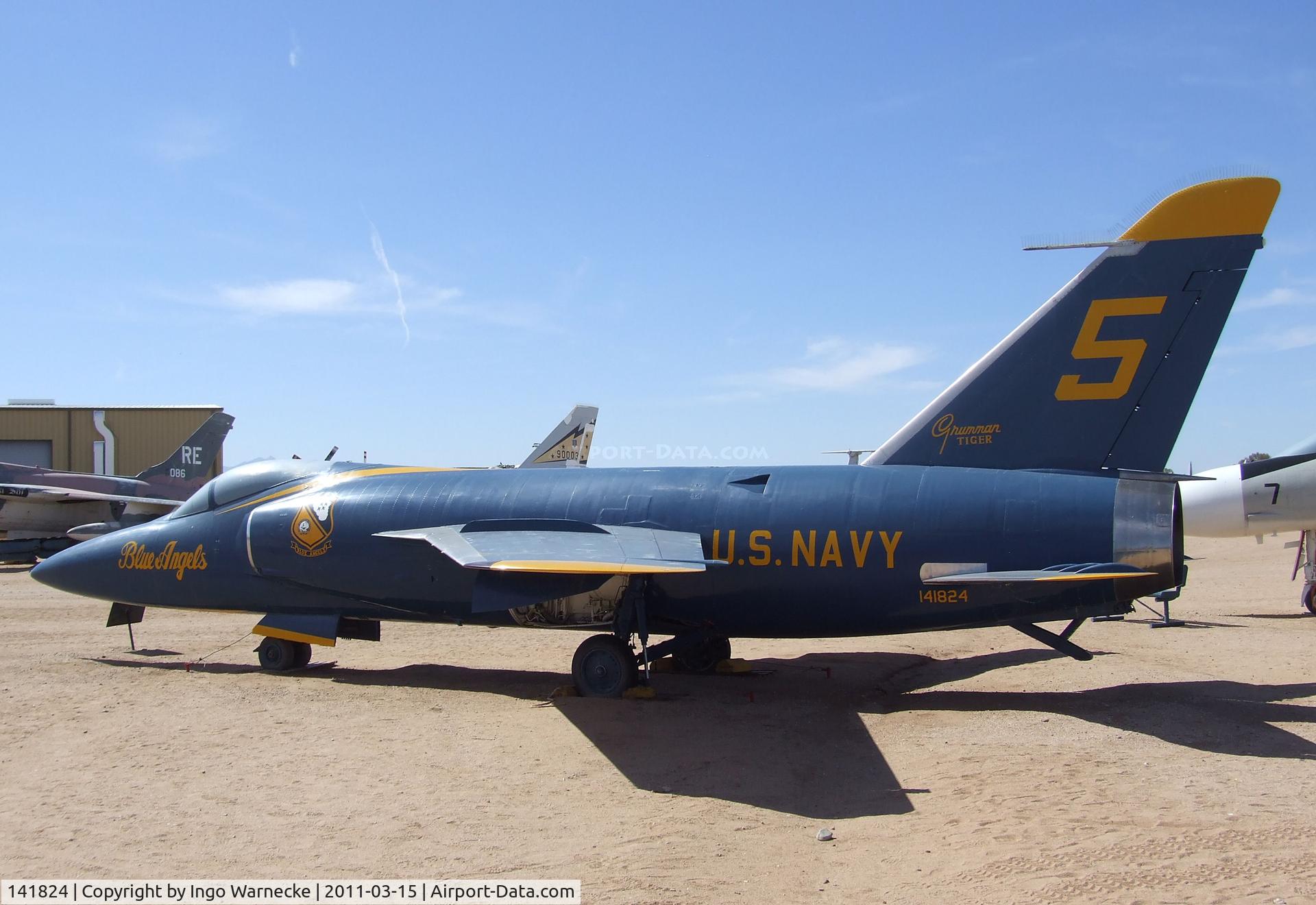 141824, Grumman F11F-1 Tiger C/N 141, Grumman F11F-1 Tiger at the Pima Air & Space Museum, Tucson AZ