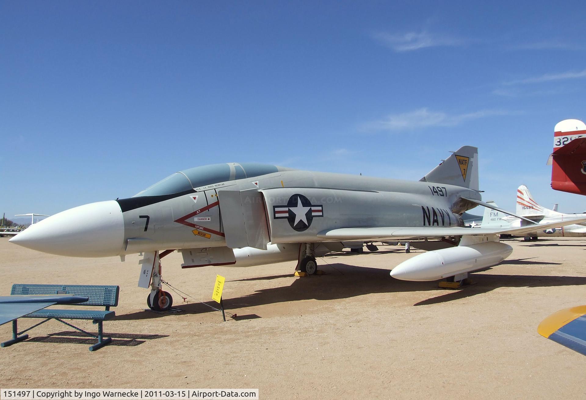 151497, 1964 McDonnell YF-4J Phantom II C/N 655, McDonnell Douglas YF-4J Phantom II at the Pima Air & Space Museum, Tucson AZ