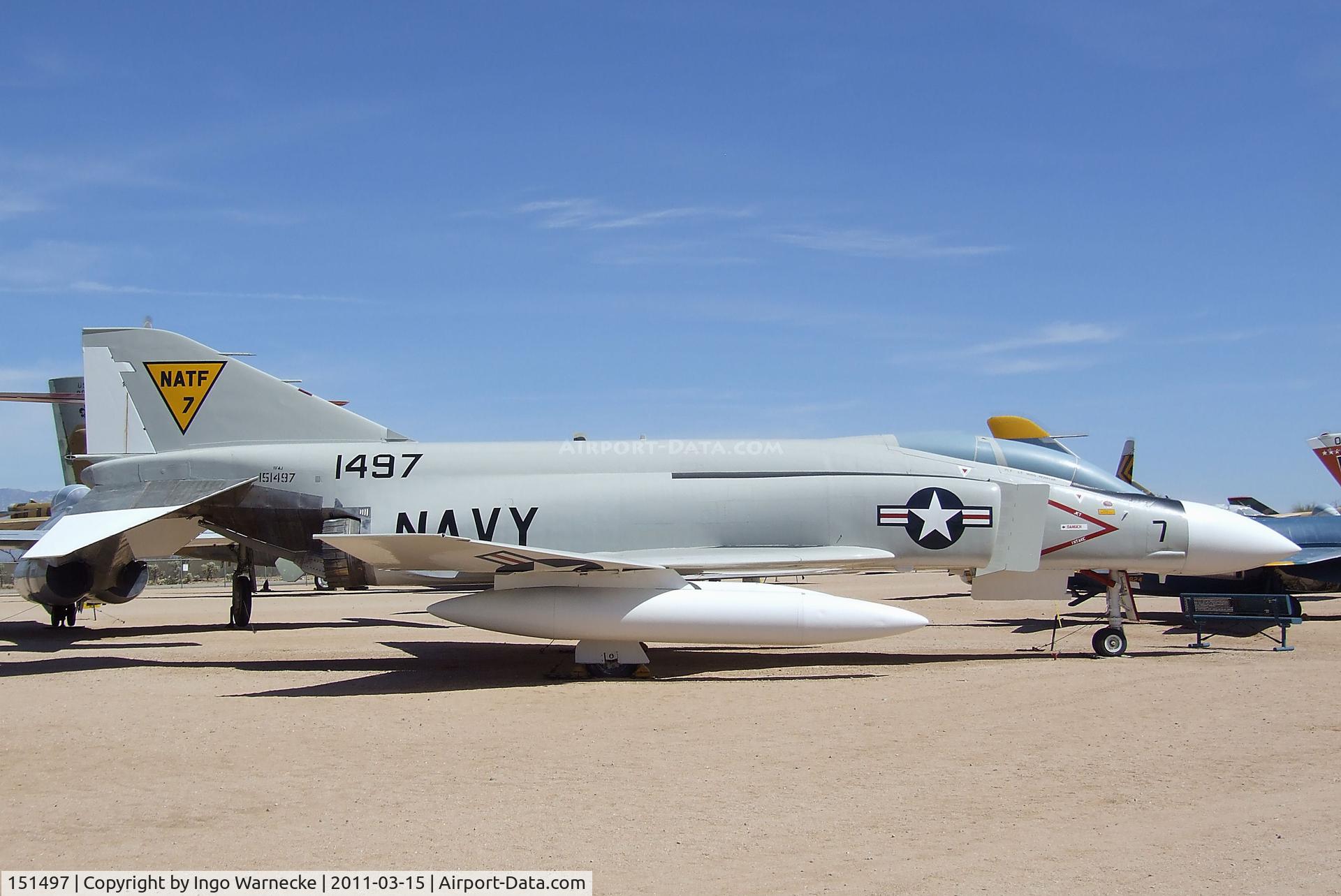 151497, 1964 McDonnell YF-4J Phantom II C/N 655, McDonnell Douglas YF-4J Phantom II at the Pima Air & Space Museum, Tucson AZ