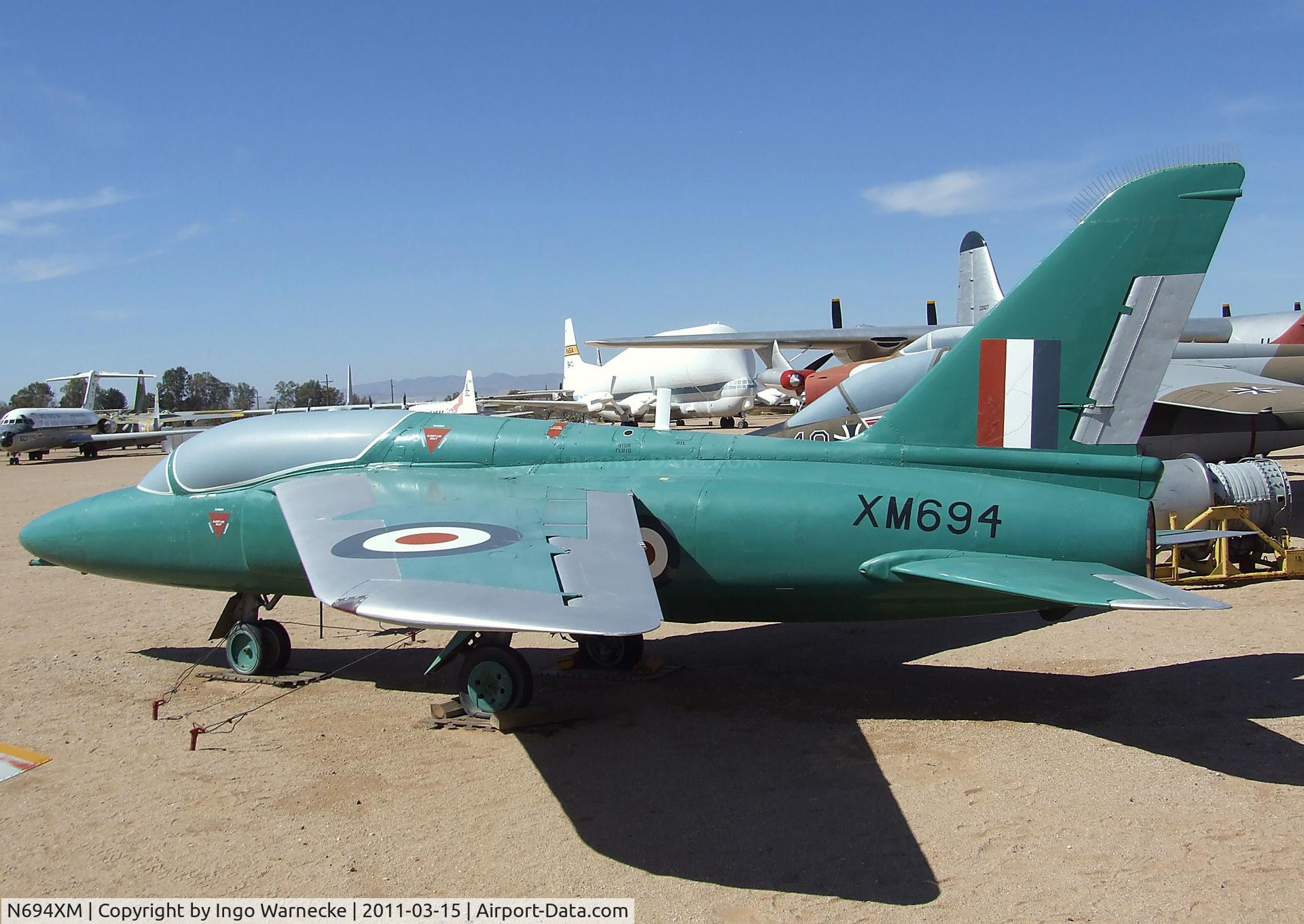 N694XM, 1960 Folland Gnat T.1 C/N FL504, Folland Gnat T1 at the Pima Air & Space Museum, Tucson AZ